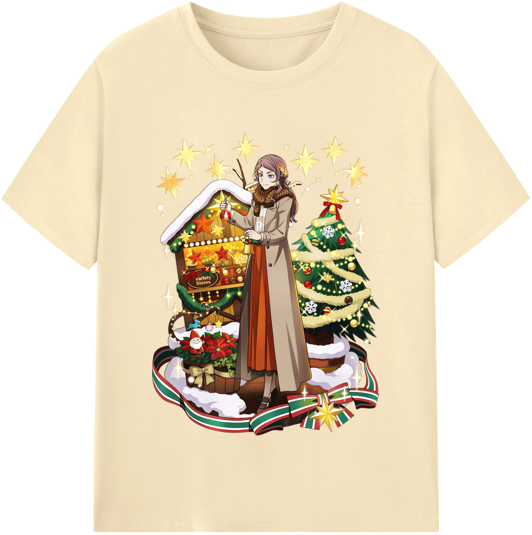 （画像用） 文豪ストレイドッグス Bungo Stray Dogs 綿100％半袖Tシャツ（フロントプリント）