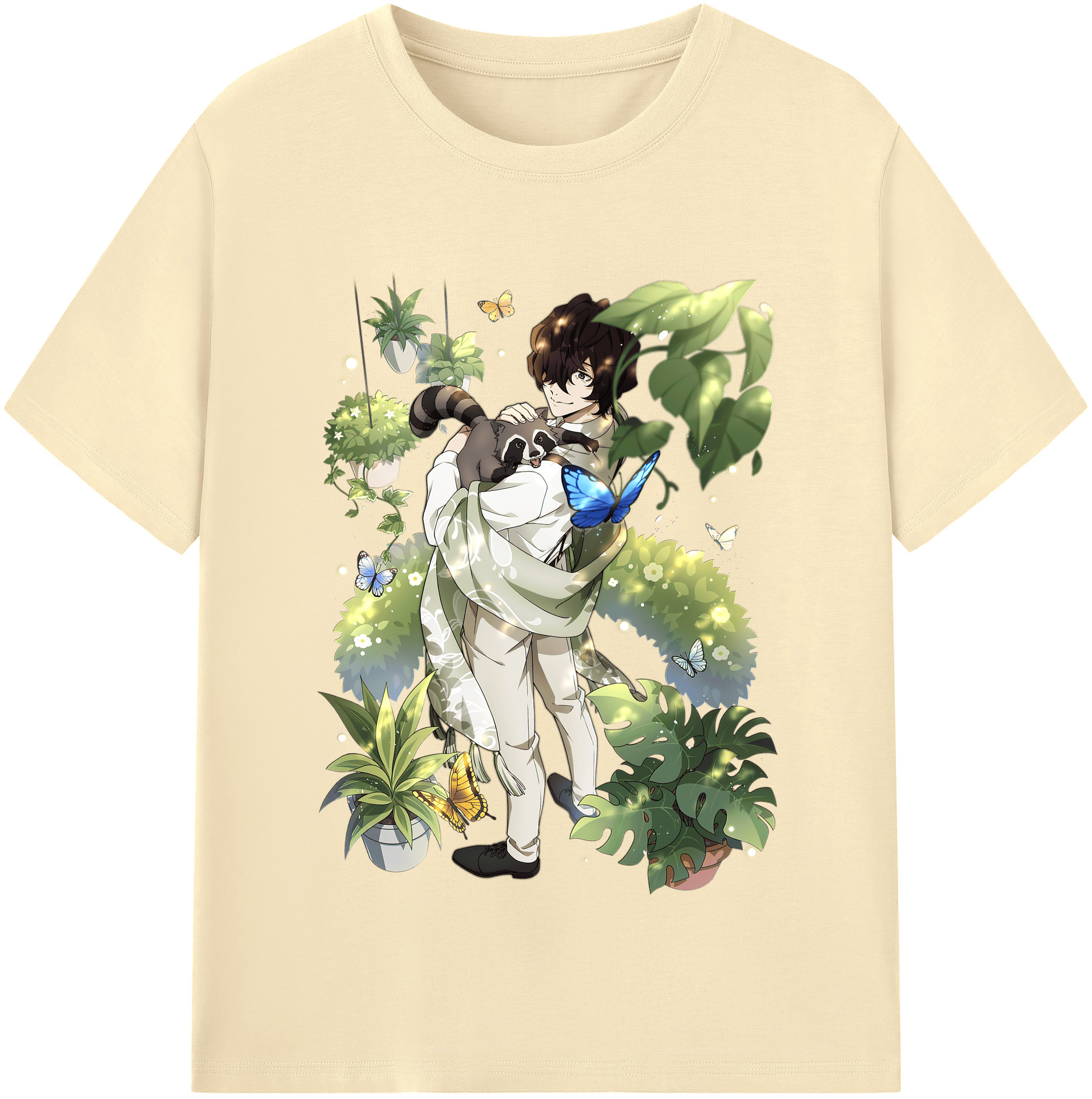 （画像用） 文豪ストレイドッグス Bungo Stray Dogs 綿100％半袖Tシャツ（フロントプリント）