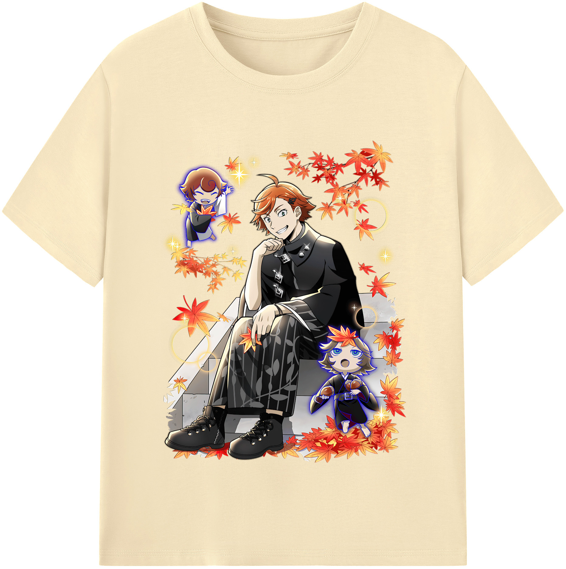 （画像用） 文豪ストレイドッグス Bungo Stray Dogs 綿100％半袖Tシャツ（フロントプリント）