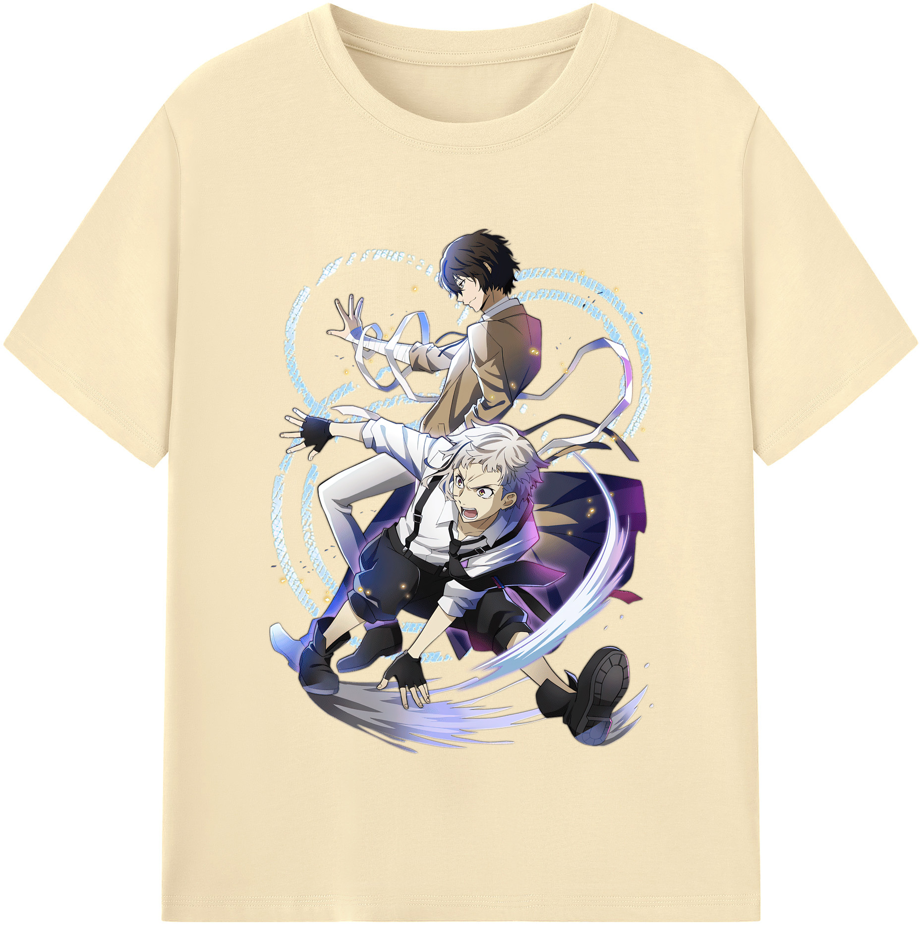 （画像用） 文豪ストレイドッグス Bungo Stray Dogs 綿100％半袖Tシャツ（フロントプリント）