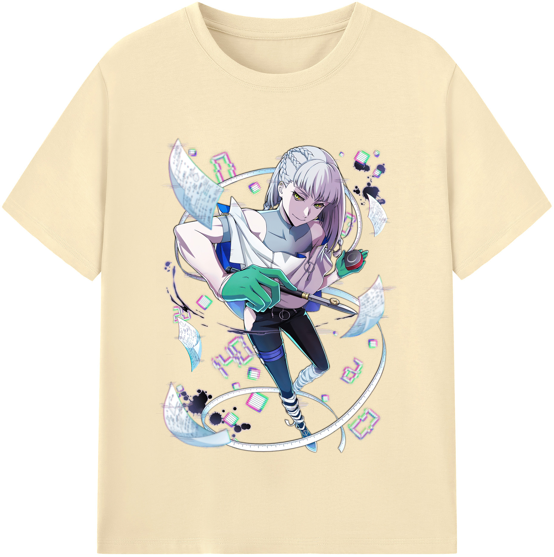 （画像用） 文豪ストレイドッグス Bungo Stray Dogs 綿100％半袖Tシャツ（フロントプリント）