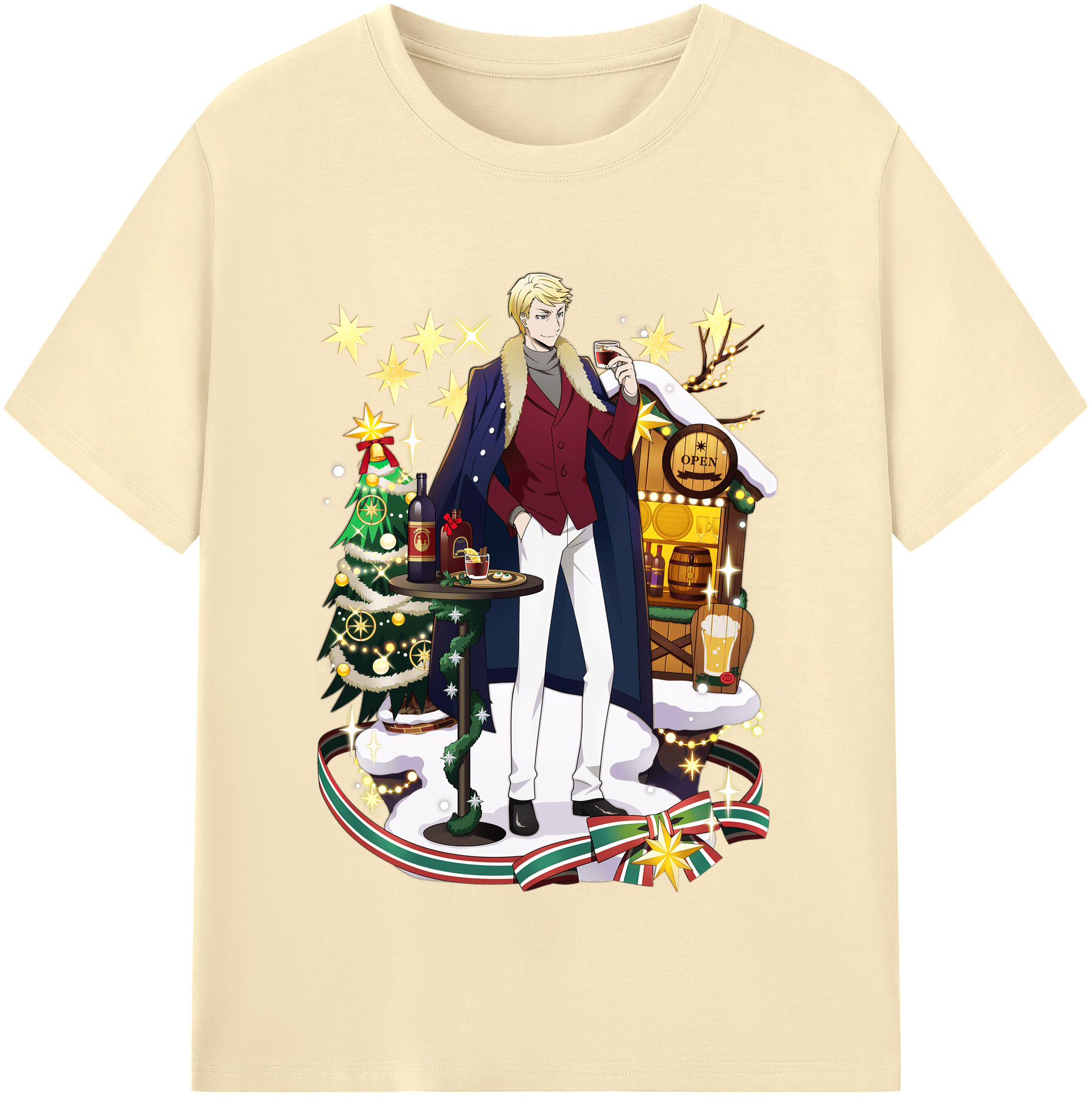 （画像用） 文豪ストレイドッグス Bungo Stray Dogs 綿100％半袖Tシャツ（フロントプリント）