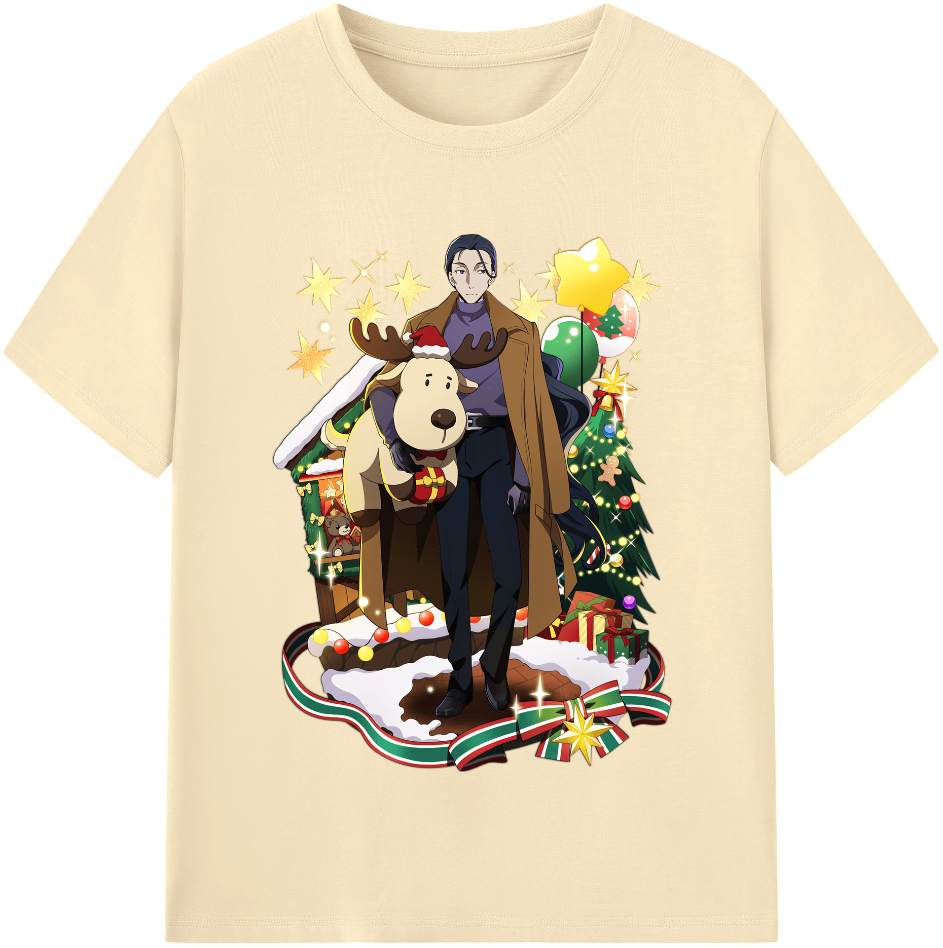 （画像用） 文豪ストレイドッグス Bungo Stray Dogs 綿100％半袖Tシャツ（フロントプリント）