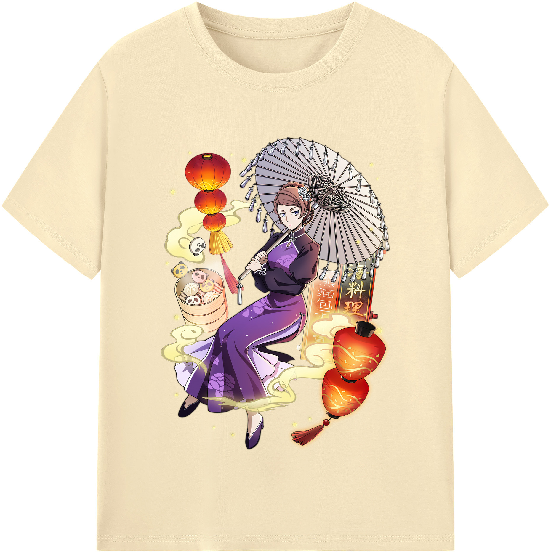 （画像用） 文豪ストレイドッグス Bungo Stray Dogs 綿100％半袖Tシャツ（フロントプリント）