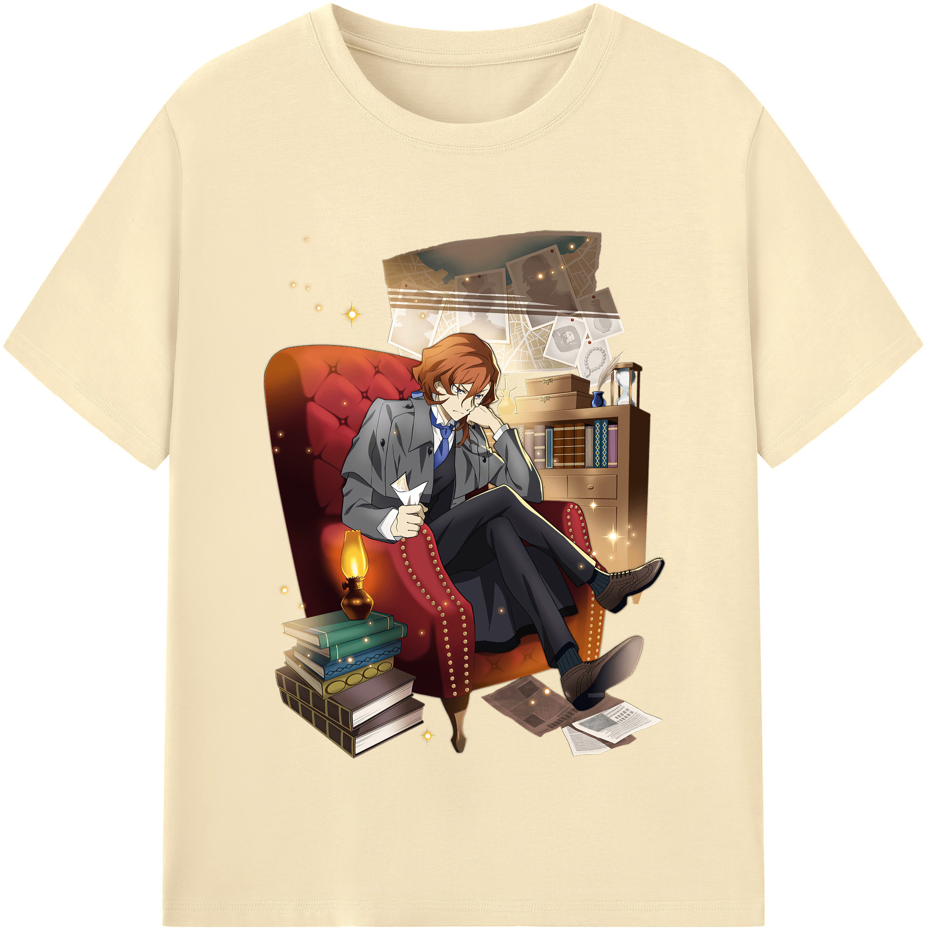 （画像用） 文豪ストレイドッグス Bungo Stray Dogs 綿100％半袖Tシャツ（フロントプリント）