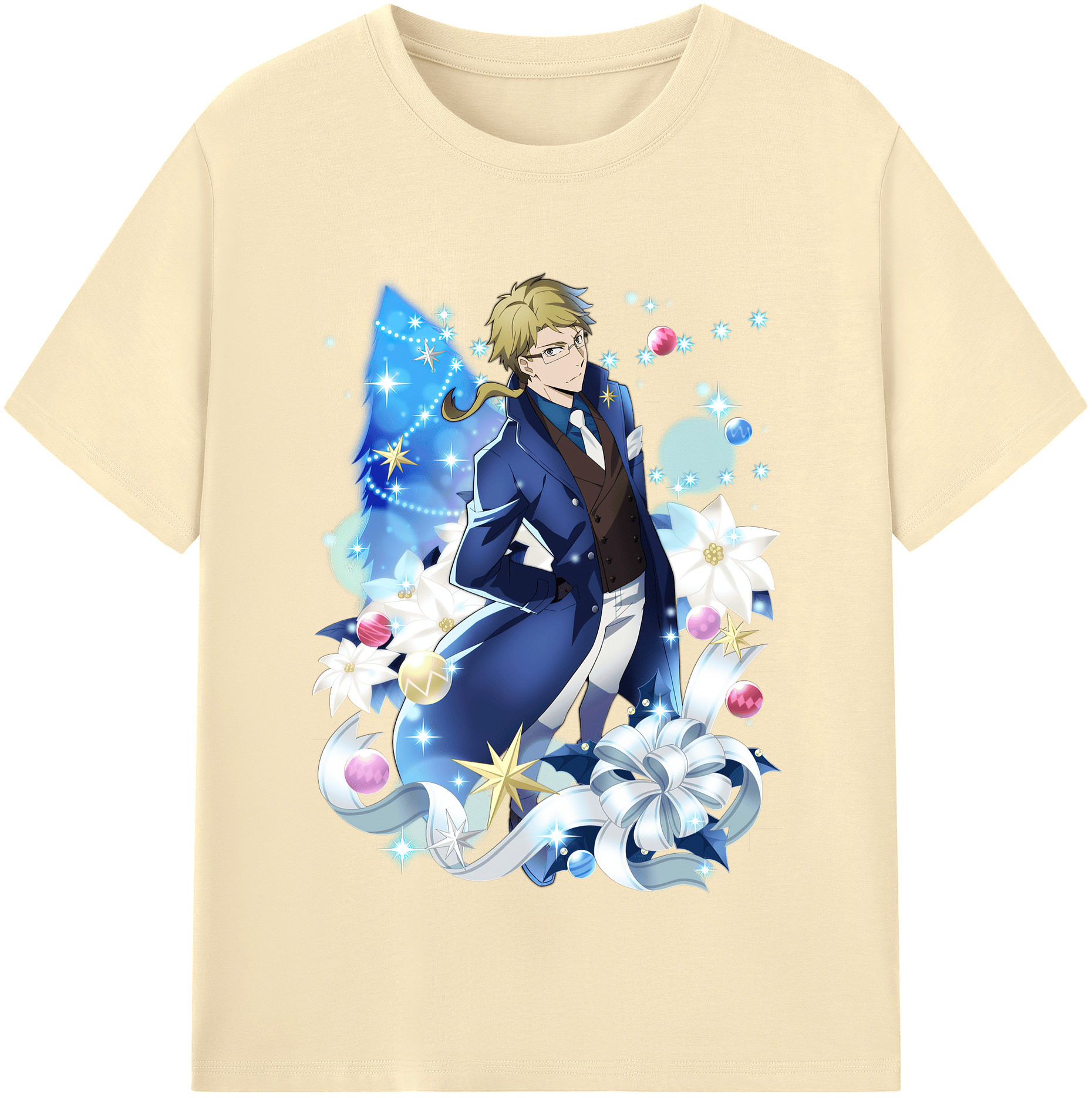 （画像用） 文豪ストレイドッグス Bungo Stray Dogs 綿100％半袖Tシャツ（フロントプリント）
