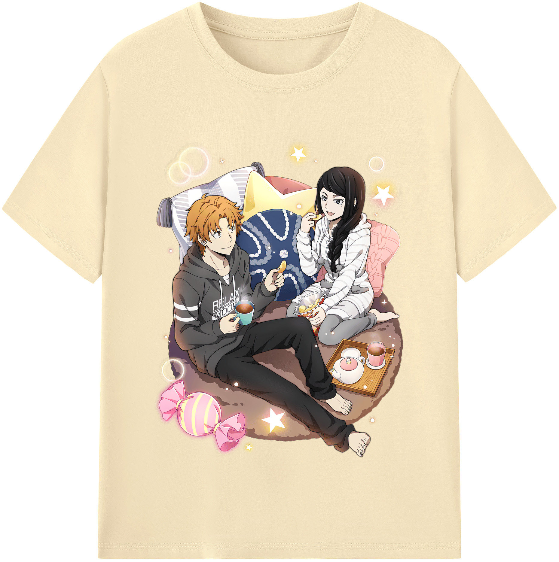 （画像用） 文豪ストレイドッグス Bungo Stray Dogs 綿100％半袖Tシャツ（フロントプリント）