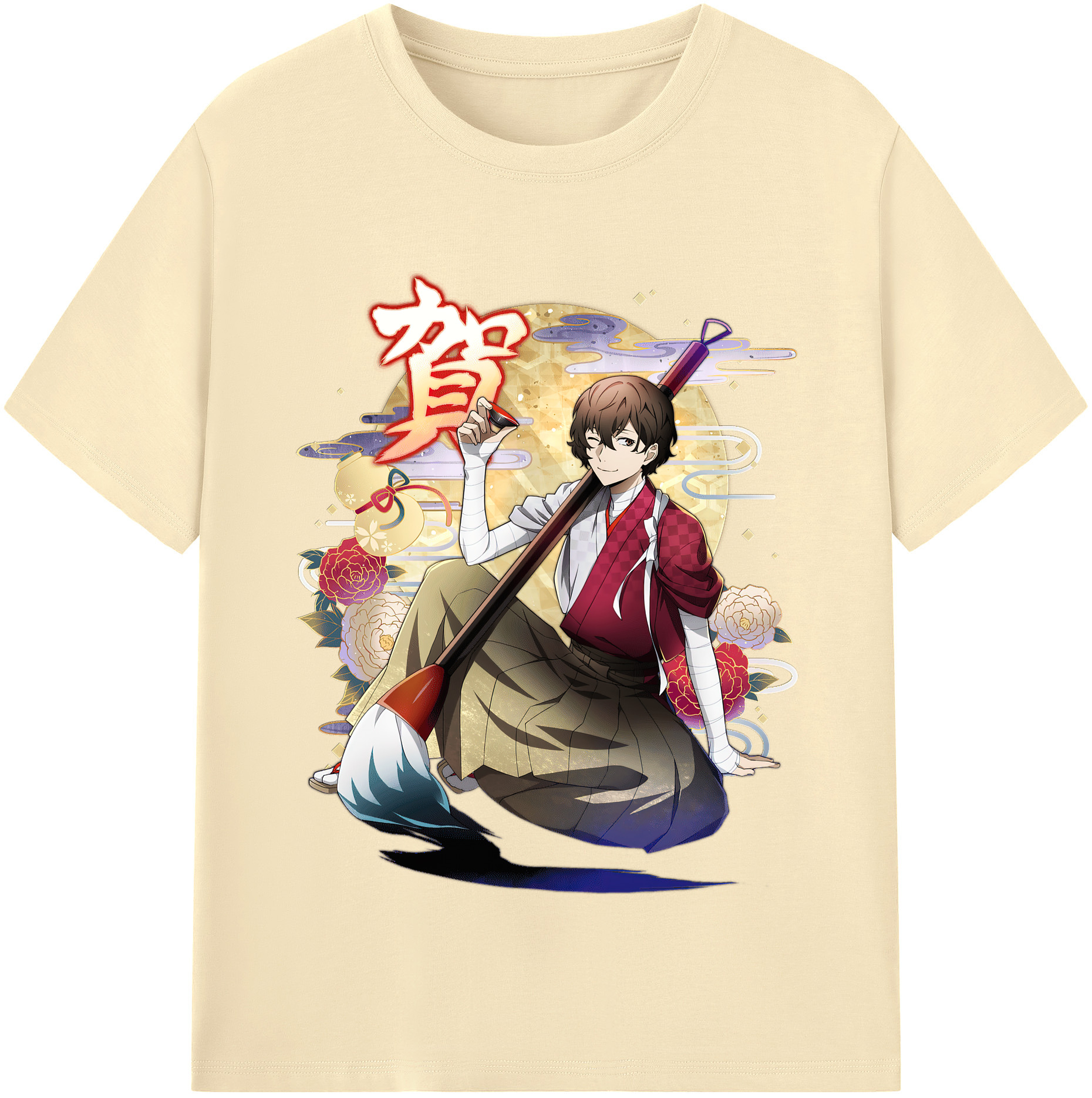 （画像用） 文豪ストレイドッグス Bungo Stray Dogs 綿100％半袖Tシャツ（フロントプリント）