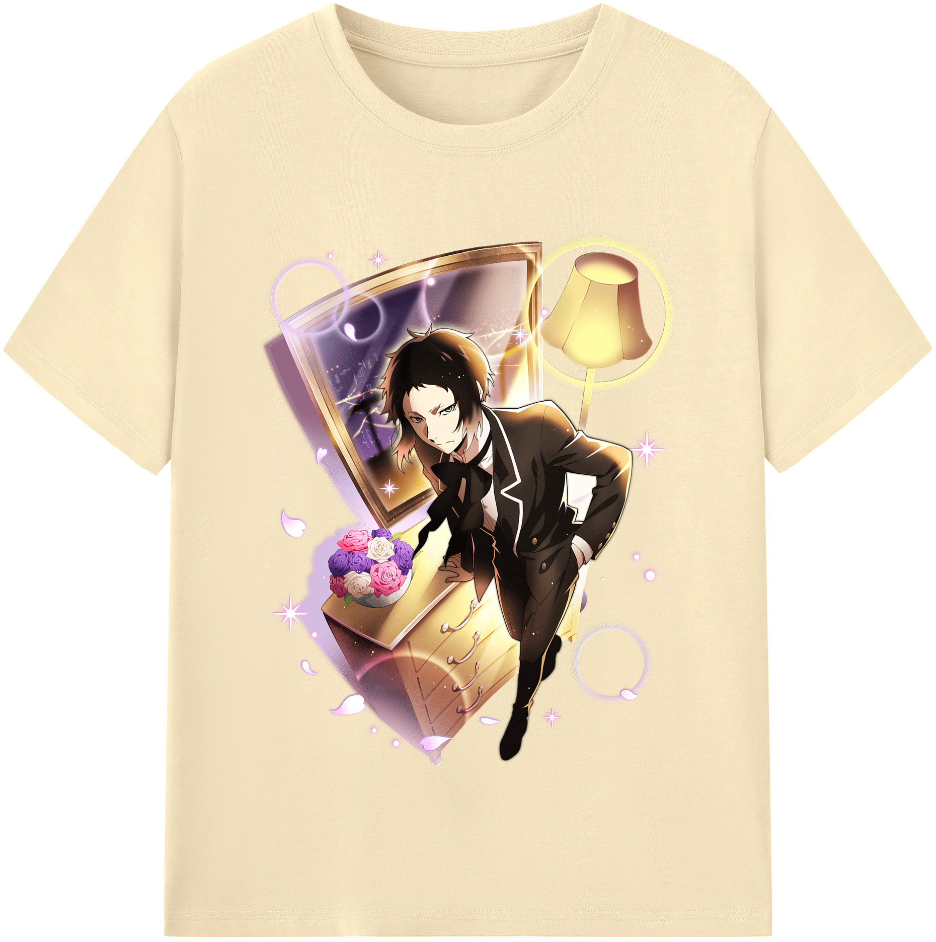 （画像用） 文豪ストレイドッグス Bungo Stray Dogs 綿100％半袖Tシャツ（フロントプリント）