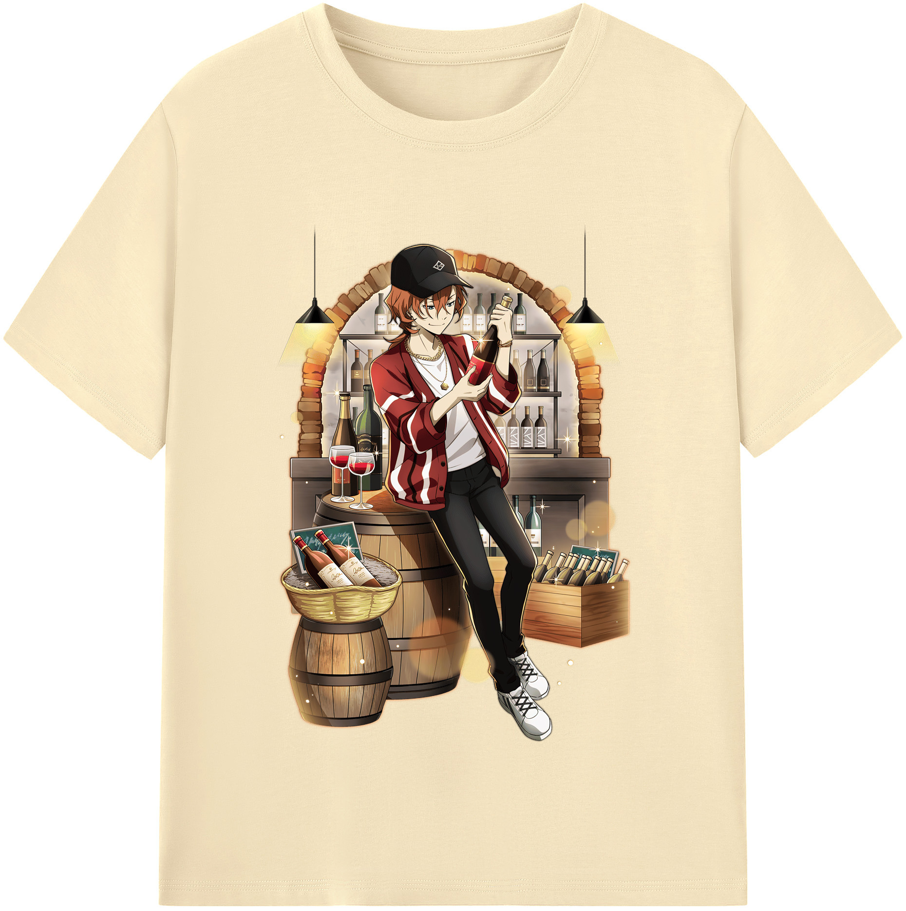 （画像用） 文豪ストレイドッグス Bungo Stray Dogs 綿100％半袖Tシャツ（フロントプリント）