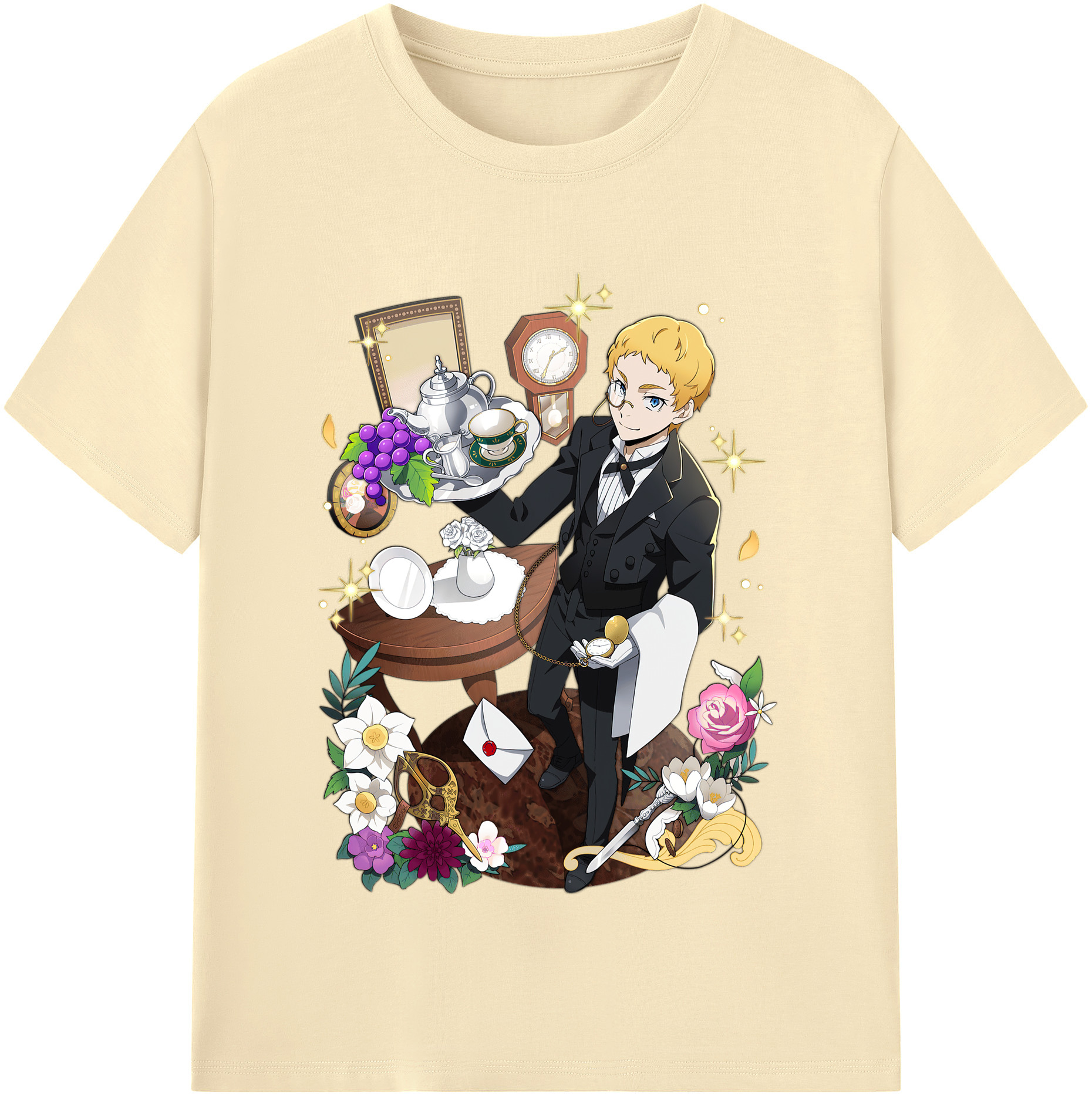 （画像用） 文豪ストレイドッグス Bungo Stray Dogs 綿100％半袖Tシャツ（フロントプリント）