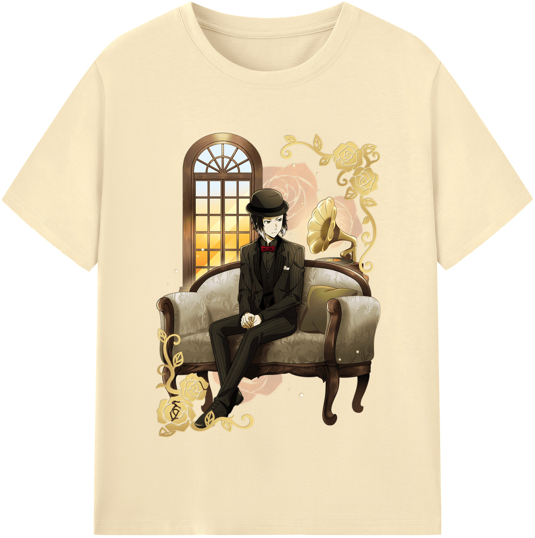 （画像用） 文豪ストレイドッグス Bungo Stray Dogs 綿100％半袖Tシャツ（フロントプリント）