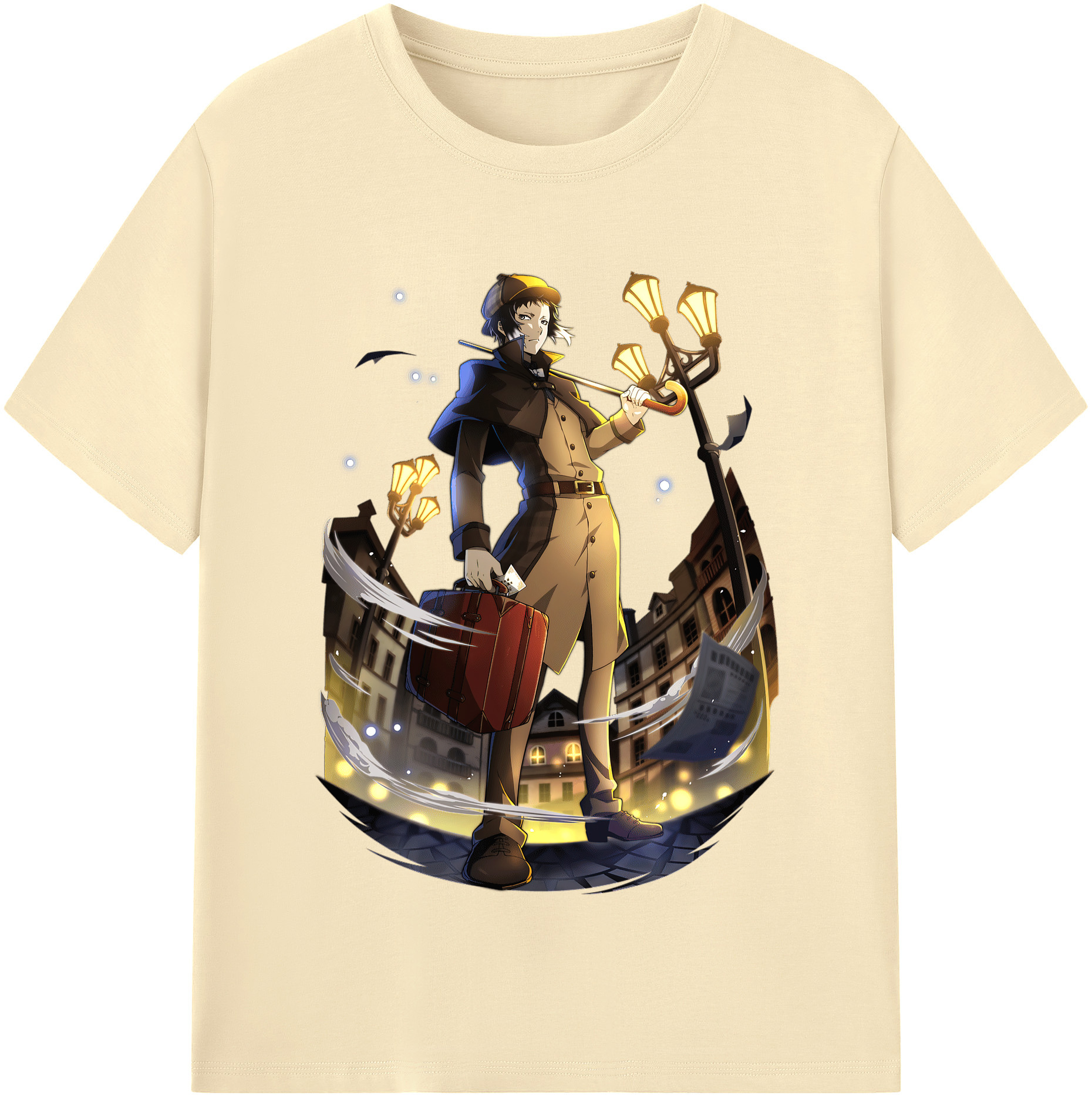 （画像用） 文豪ストレイドッグス Bungo Stray Dogs 綿100％半袖Tシャツ（フロントプリント）
