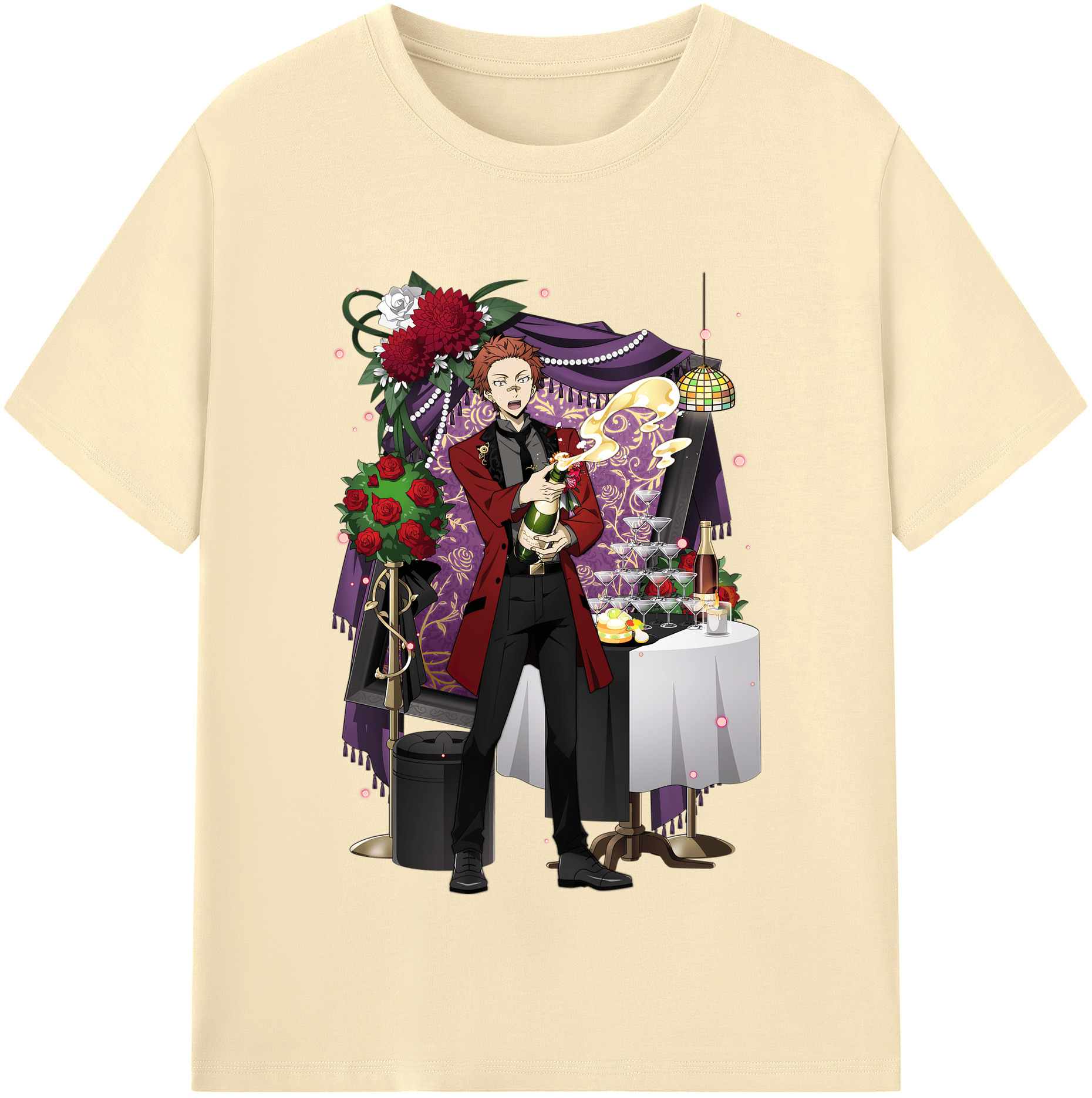 （画像用） 文豪ストレイドッグス Bungo Stray Dogs 綿100％半袖Tシャツ（フロントプリント）