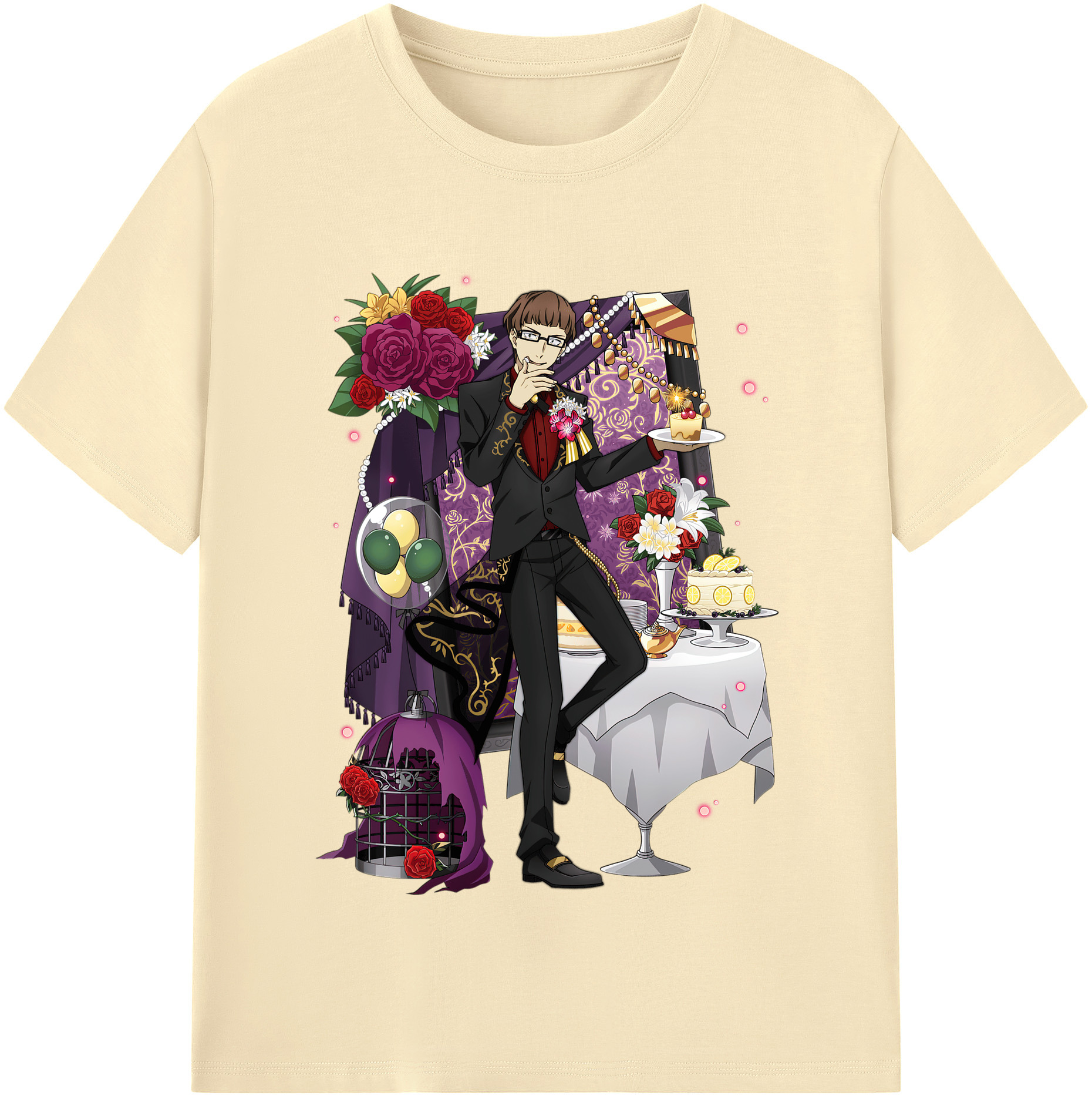 （画像用） 文豪ストレイドッグス Bungo Stray Dogs 綿100％半袖Tシャツ（フロントプリント）