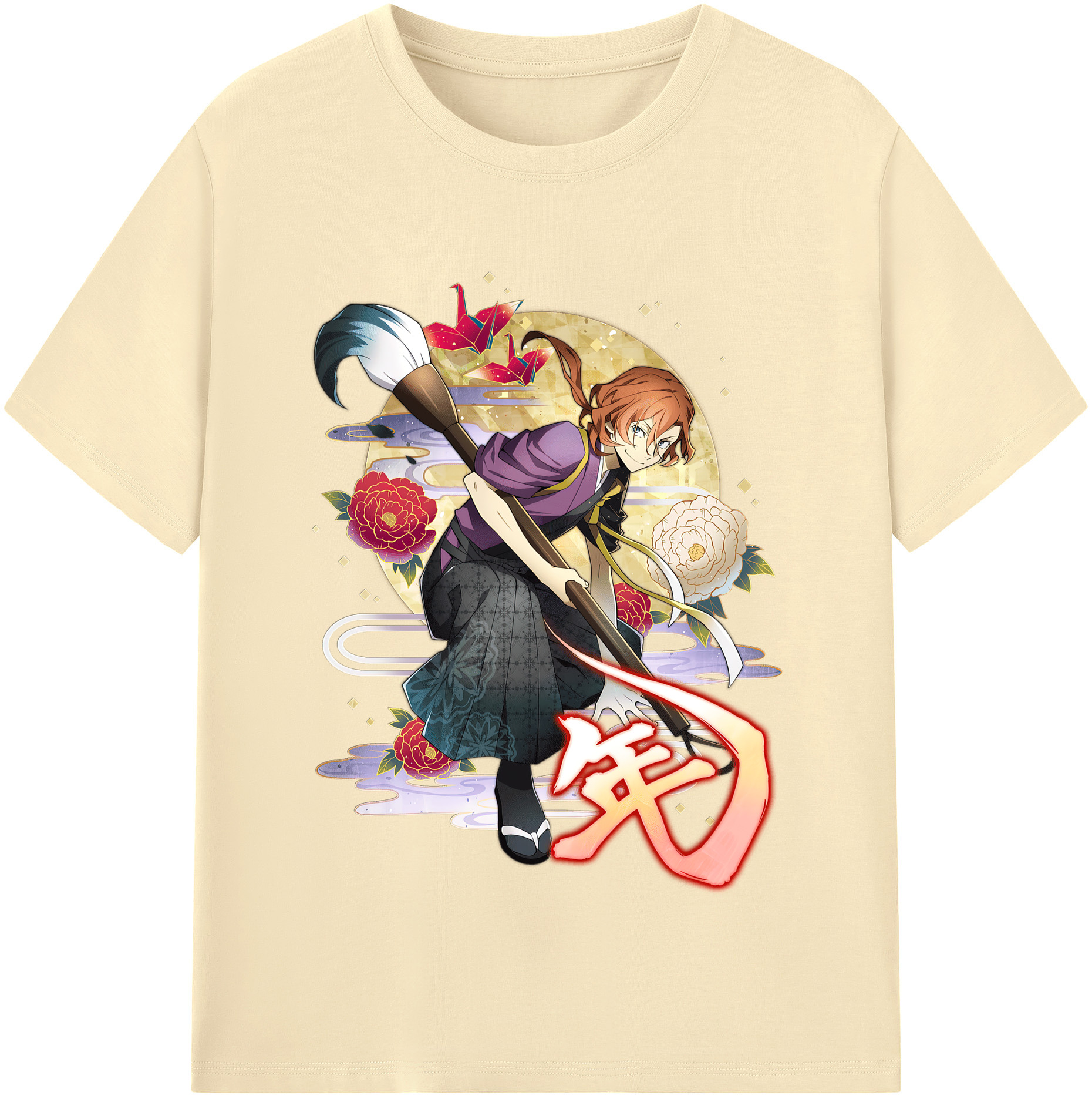 （画像用） 文豪ストレイドッグス Bungo Stray Dogs 綿100％半袖Tシャツ（フロントプリント）