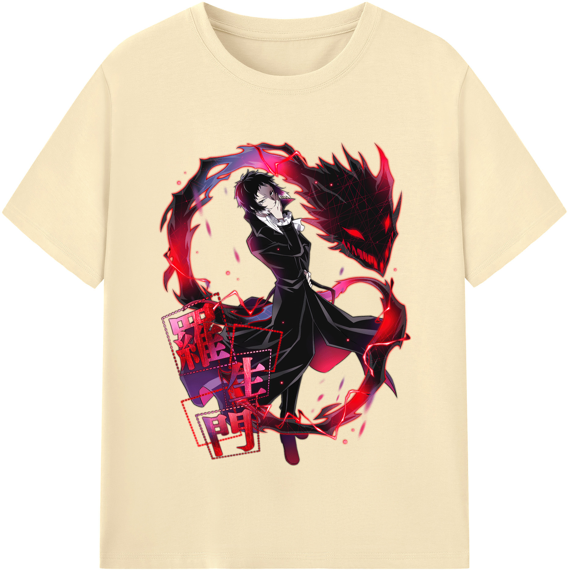 （画像用） 文豪ストレイドッグス Bungo Stray Dogs 綿100％半袖Tシャツ（フロントプリント）
