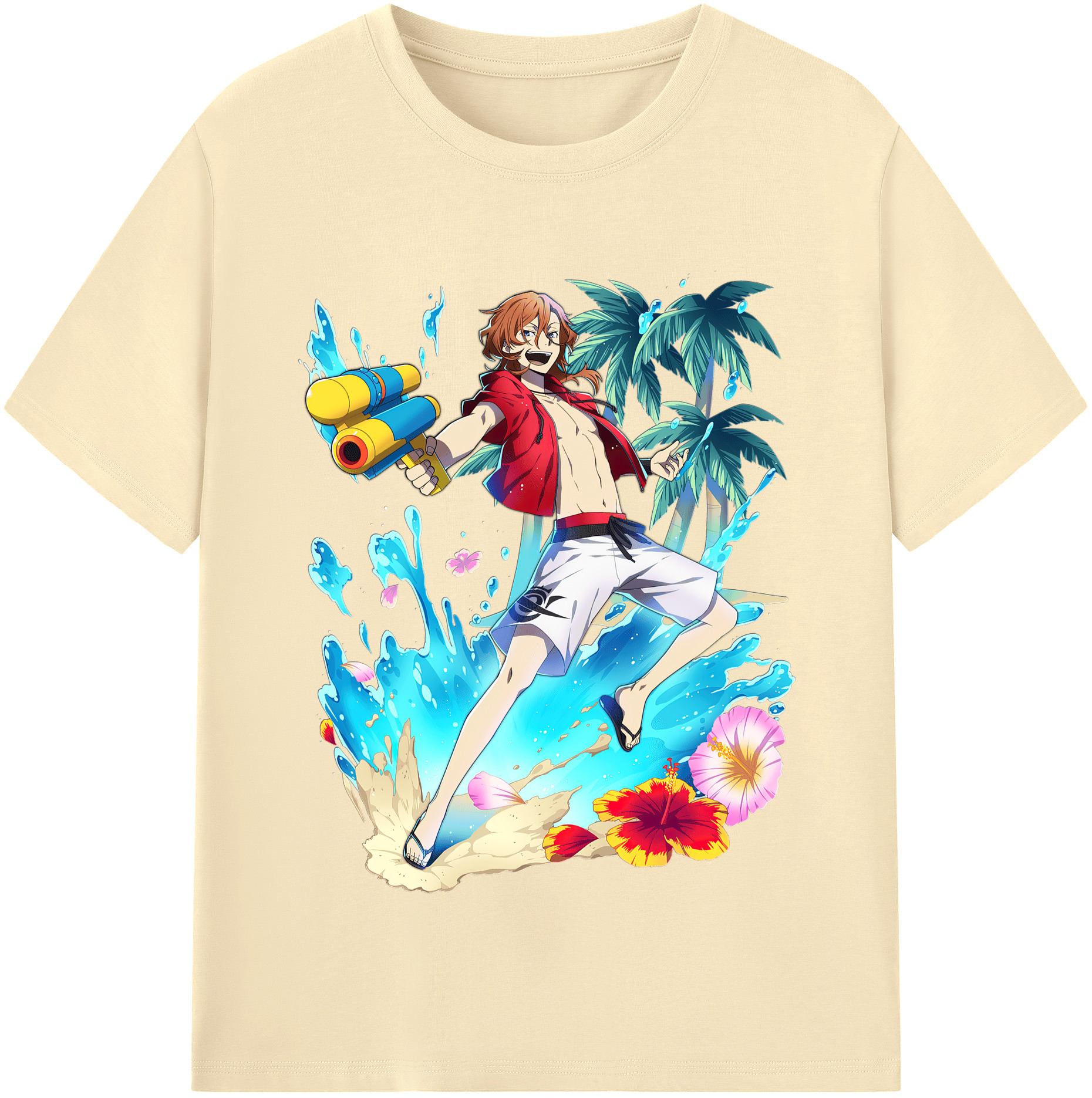 （画像用） 文豪ストレイドッグス Bungo Stray Dogs 綿100％半袖Tシャツ（フロントプリント）