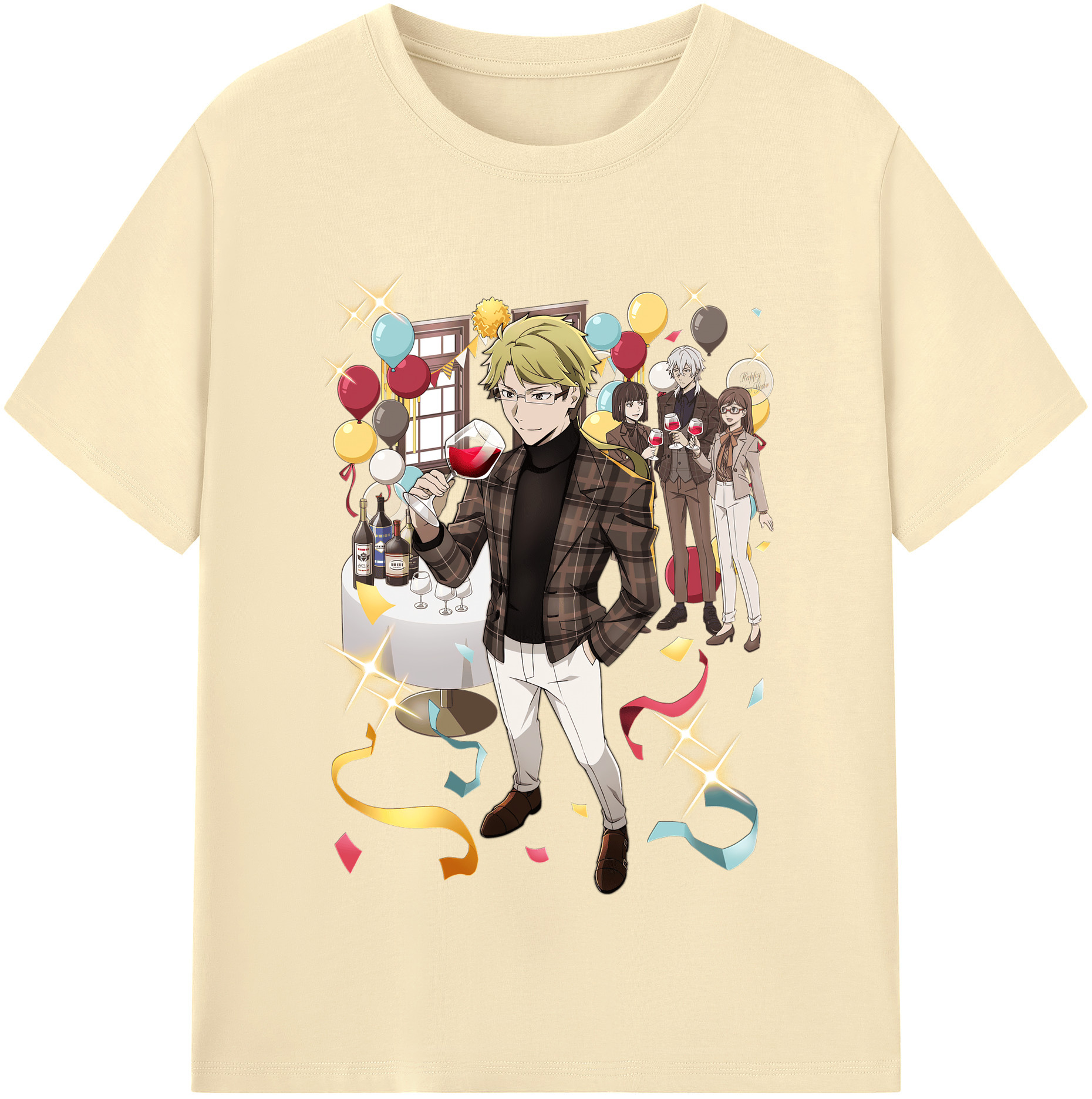 （画像用） 文豪ストレイドッグス Bungo Stray Dogs 綿100％半袖Tシャツ（フロントプリント）
