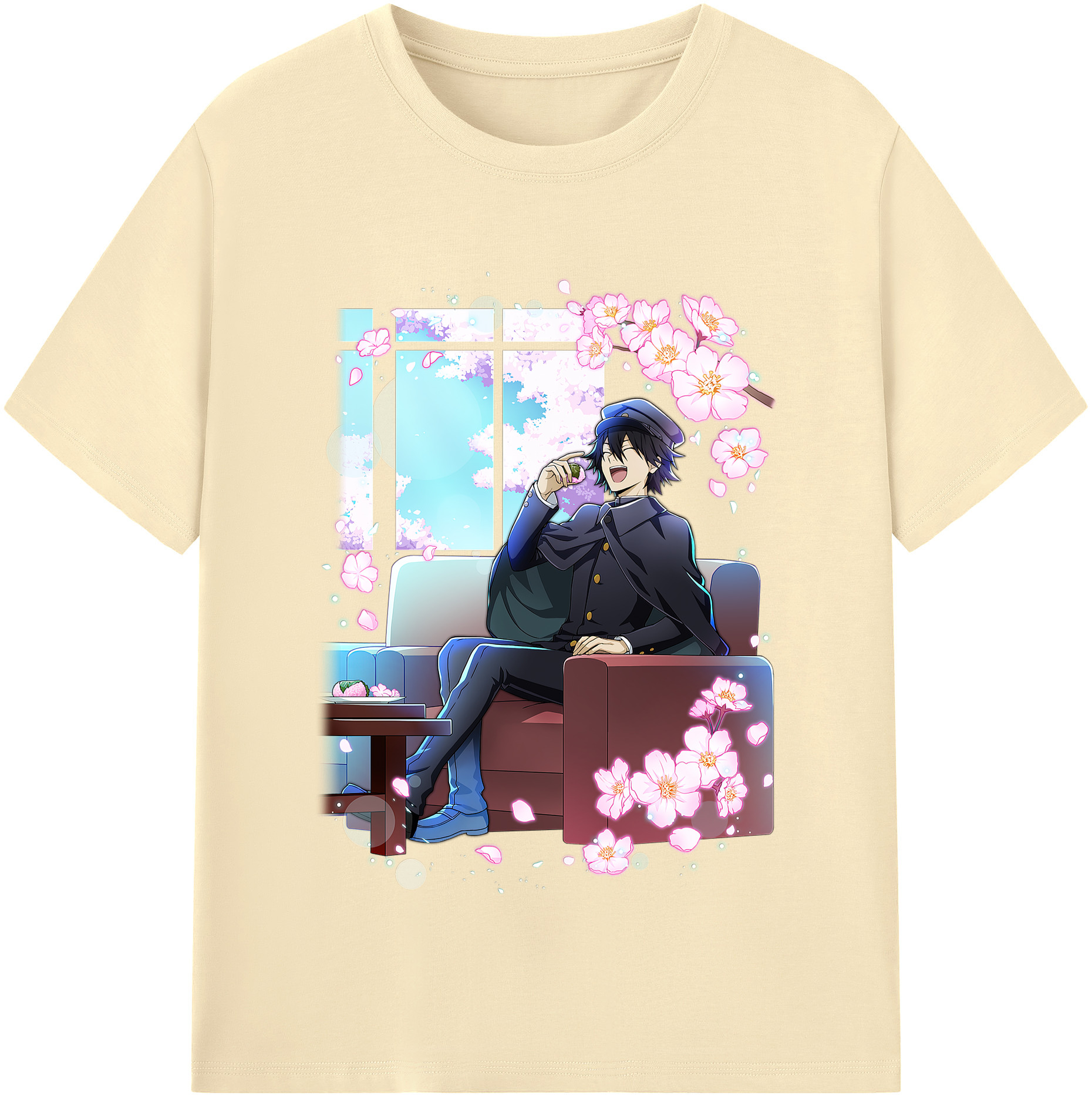 （画像用） 文豪ストレイドッグス Bungo Stray Dogs 綿100％半袖Tシャツ（フロントプリント）