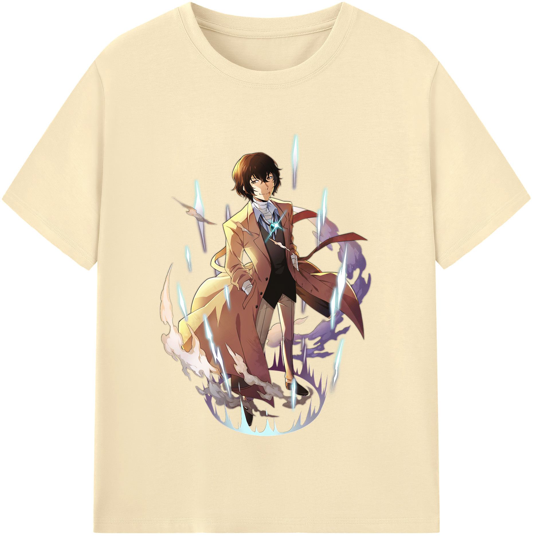 （画像用） 文豪ストレイドッグス Bungo Stray Dogs 綿100％半袖Tシャツ（フロントプリント）