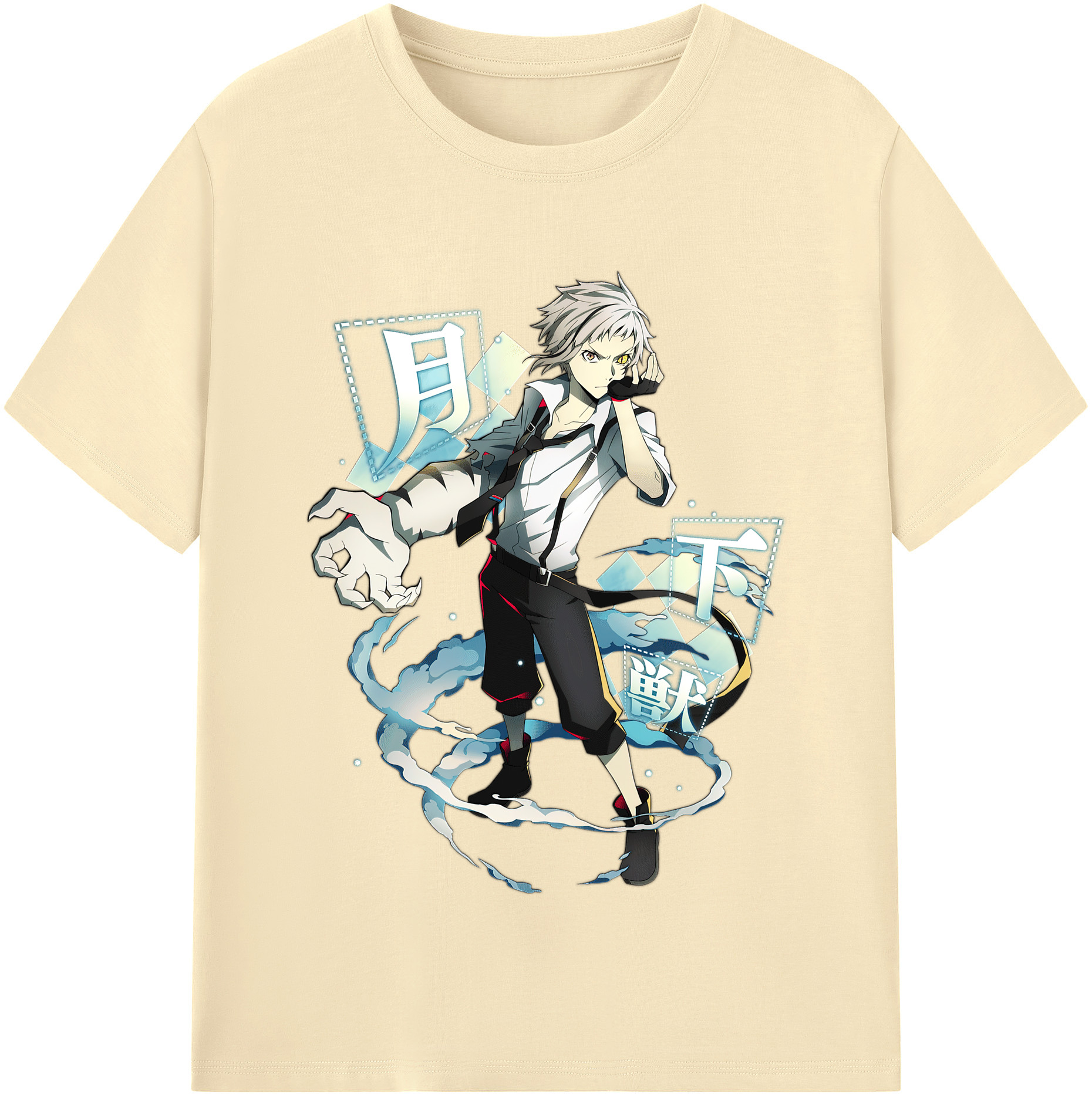 （画像用） 文豪ストレイドッグス Bungo Stray Dogs 綿100％半袖Tシャツ（フロントプリント）