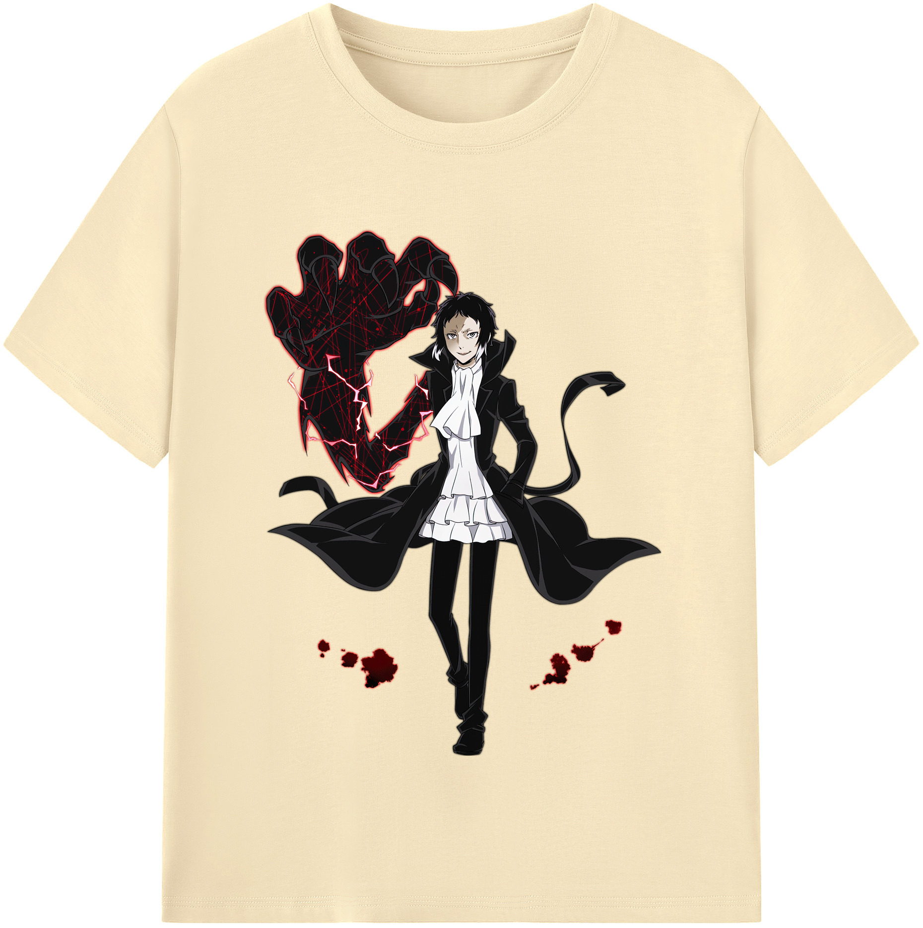 （画像用） 文豪ストレイドッグス Bungo Stray Dogs 綿100％半袖Tシャツ（フロントプリント）