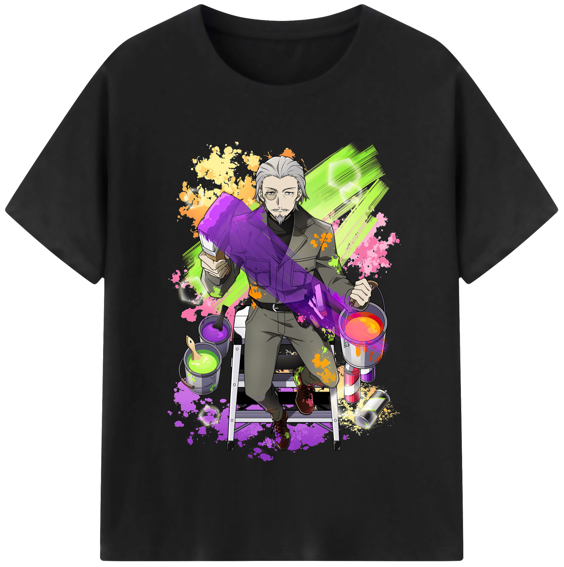 （画像用） 文豪ストレイドッグス Bungo Stray Dogs 綿100％半袖Tシャツ（フロントプリント）