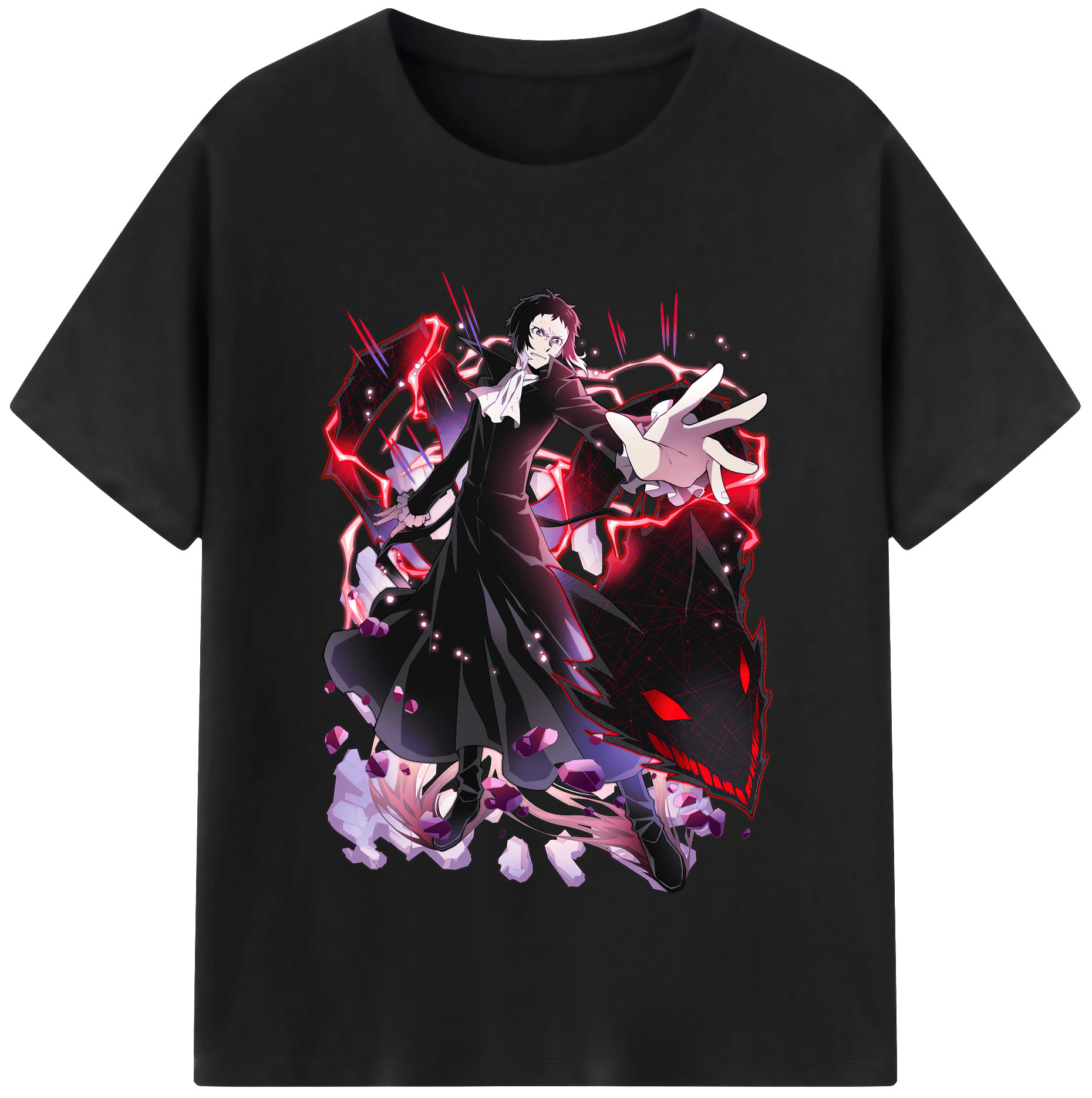 （画像用） 文豪ストレイドッグス Bungo Stray Dogs 綿100％半袖Tシャツ（フロントプリント）