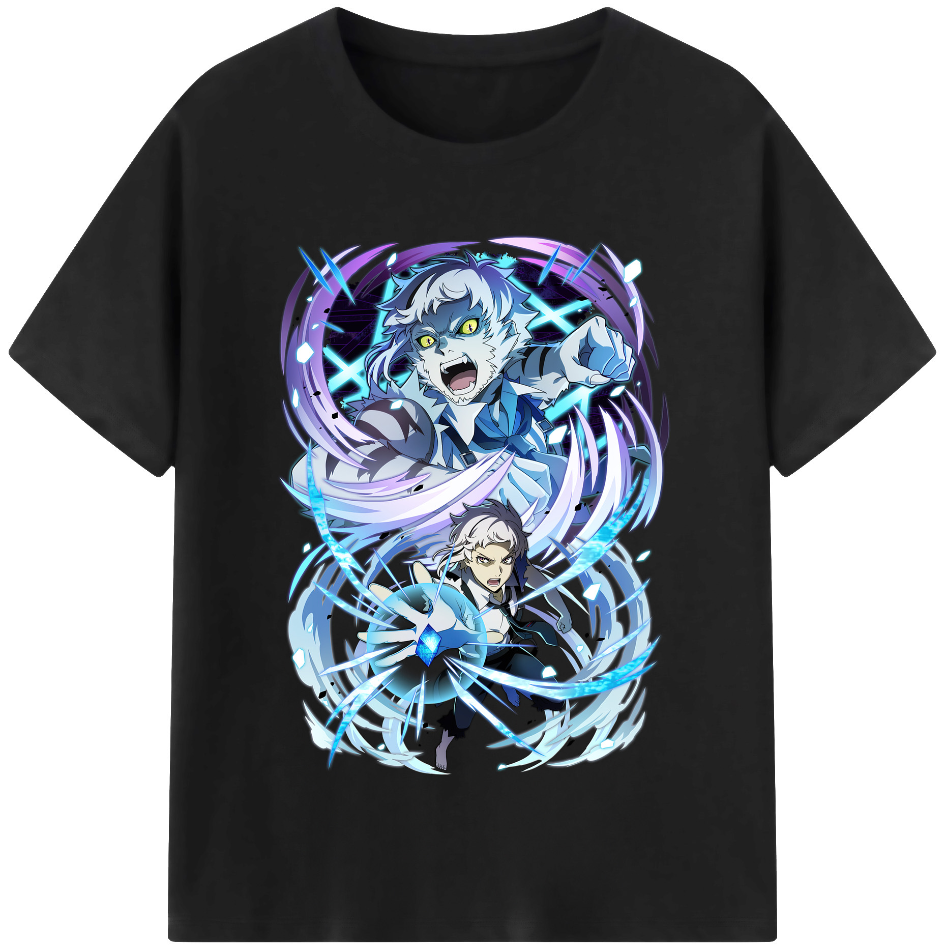 （画像用） 文豪ストレイドッグス Bungo Stray Dogs 綿100％半袖Tシャツ（フロントプリント）