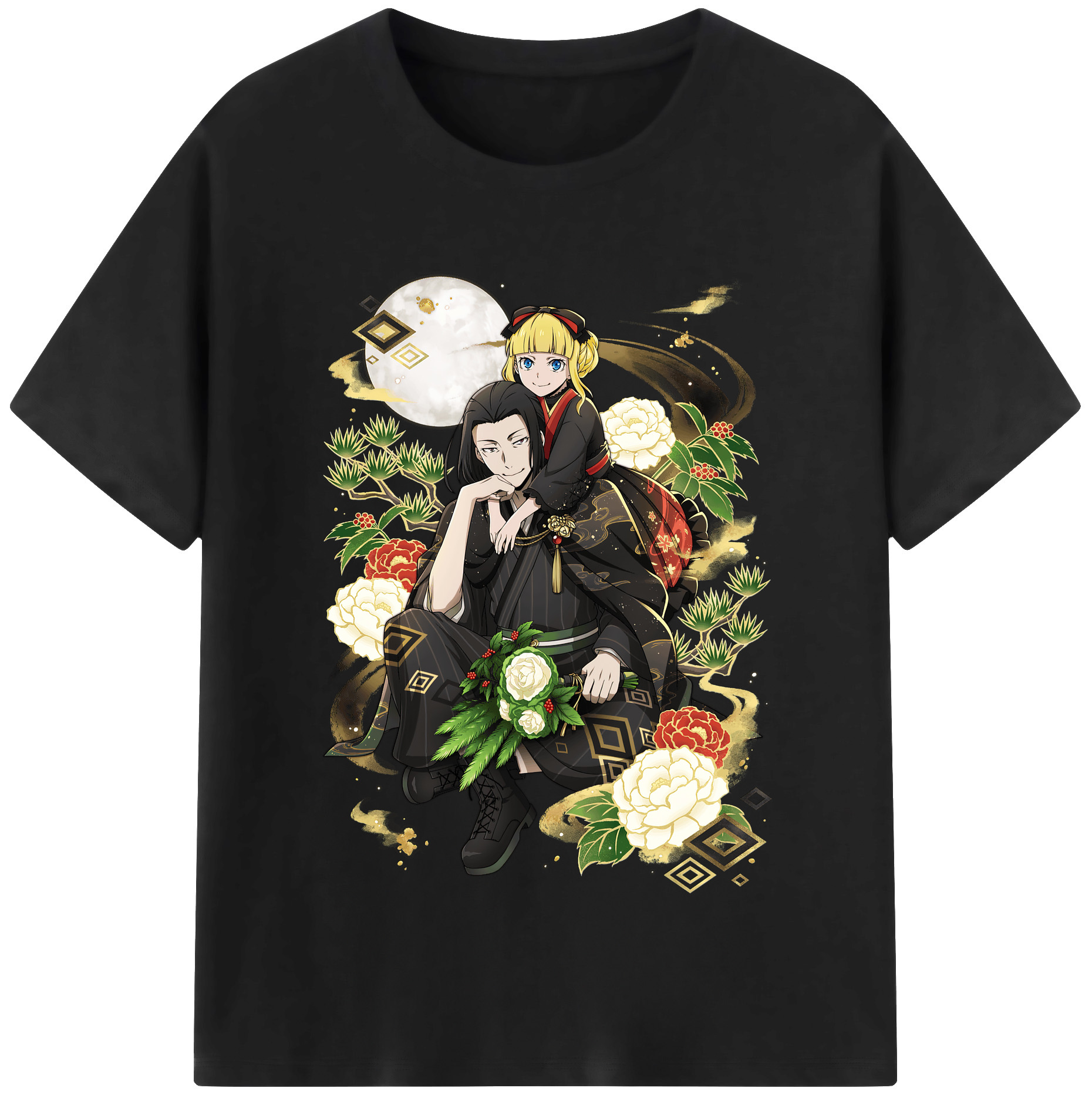 （画像用） 文豪ストレイドッグス Bungo Stray Dogs 綿100％半袖Tシャツ（フロントプリント）