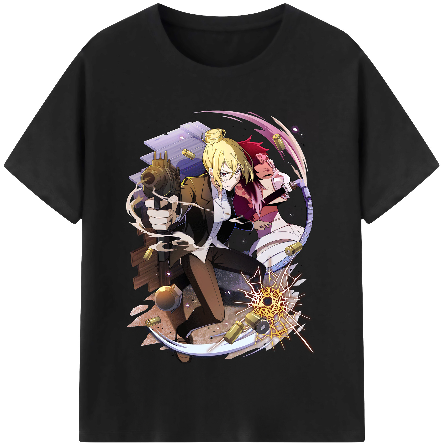 （画像用） 文豪ストレイドッグス Bungo Stray Dogs 綿100％半袖Tシャツ（フロントプリント）