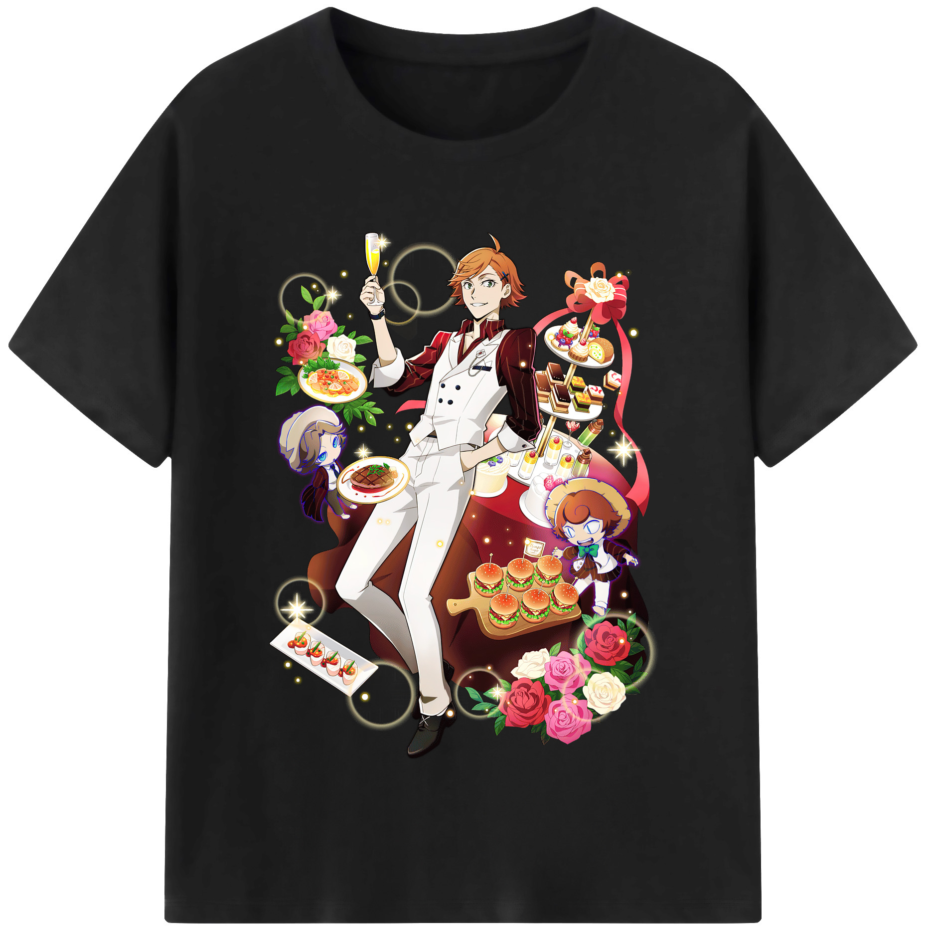 （画像用） 文豪ストレイドッグス Bungo Stray Dogs 綿100％半袖Tシャツ（フロントプリント）