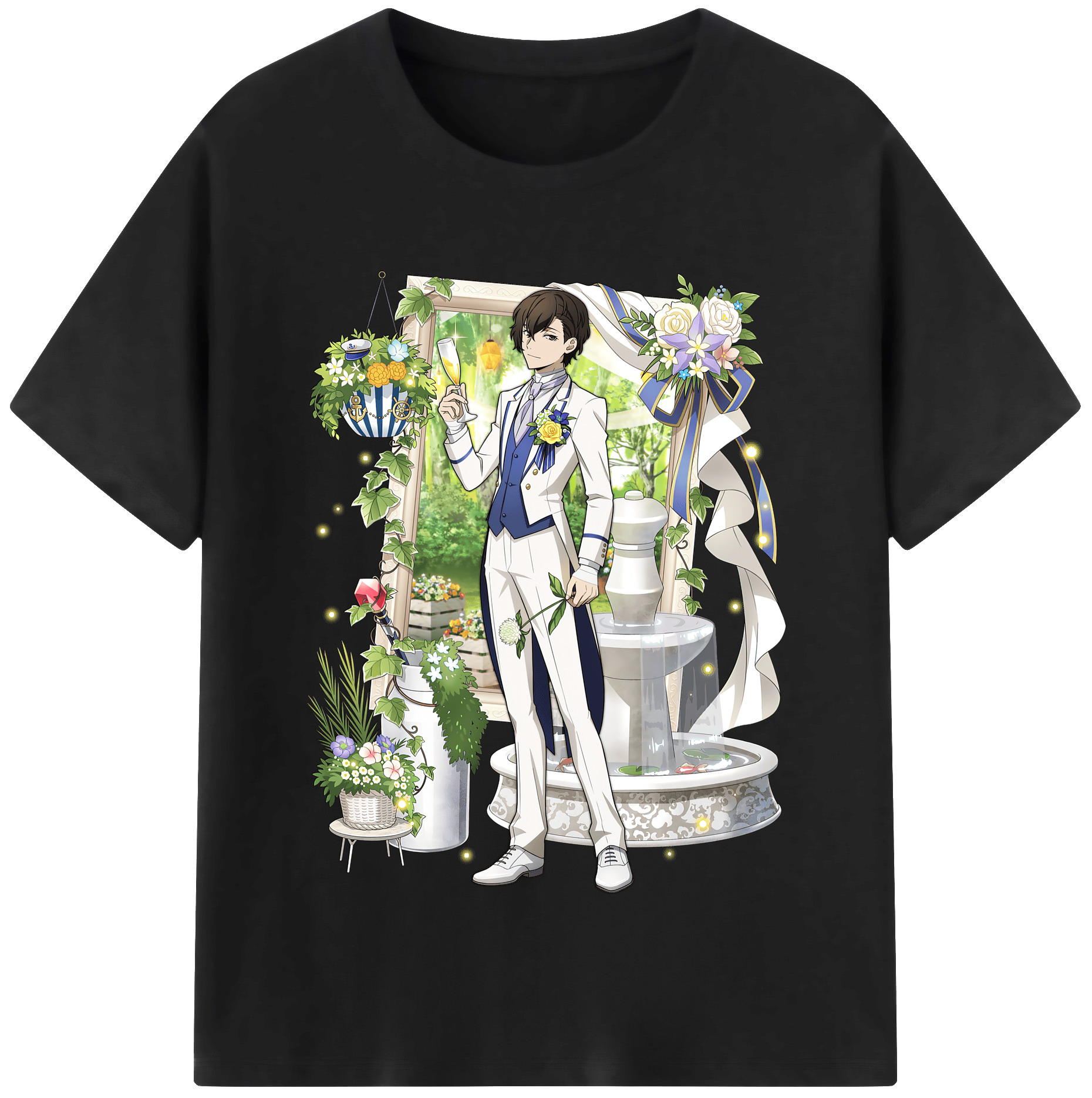 （画像用） 文豪ストレイドッグス Bungo Stray Dogs 綿100％半袖Tシャツ（フロントプリント）