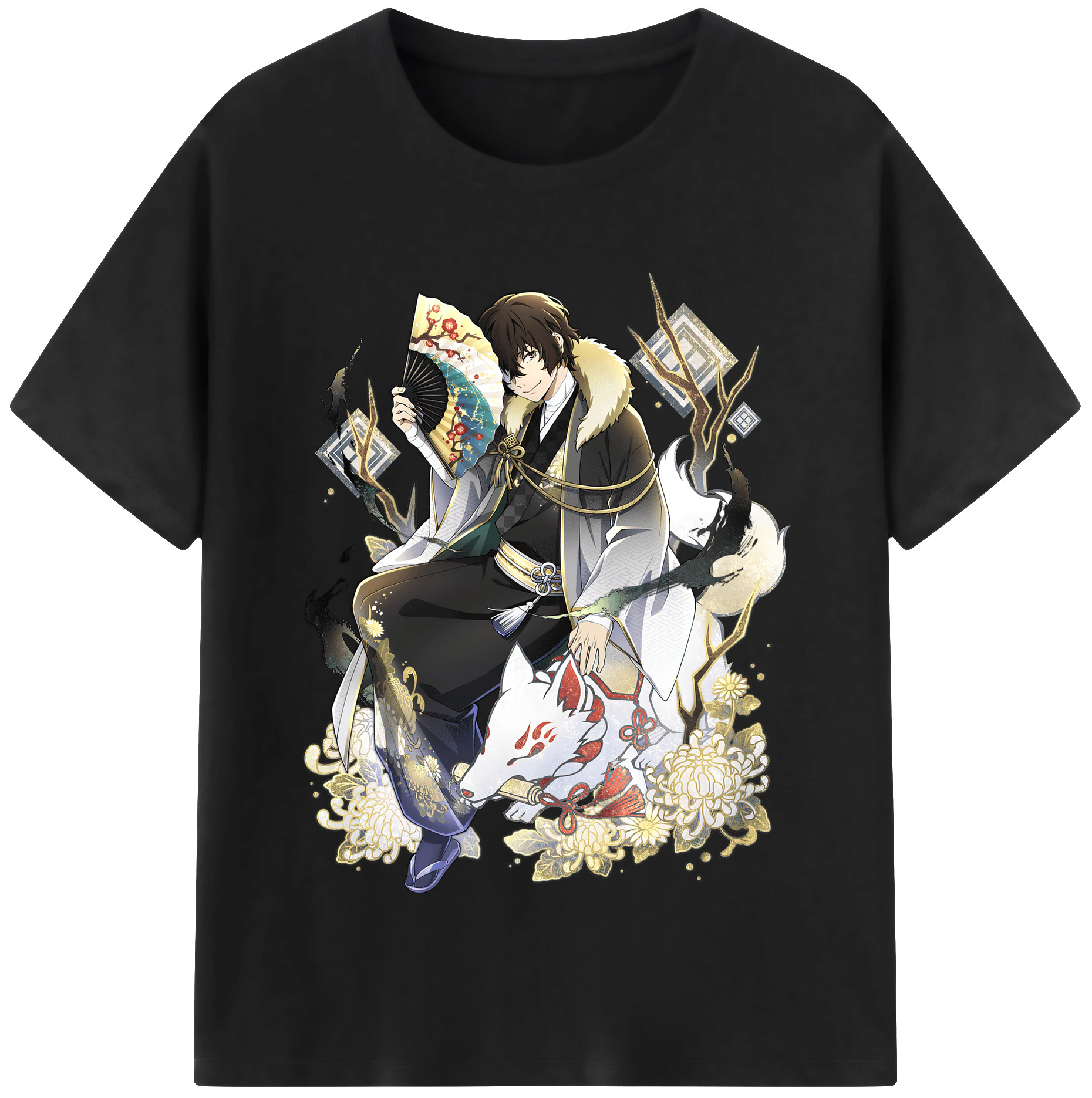 （画像用） 文豪ストレイドッグス Bungo Stray Dogs 綿100％半袖Tシャツ（フロントプリント）