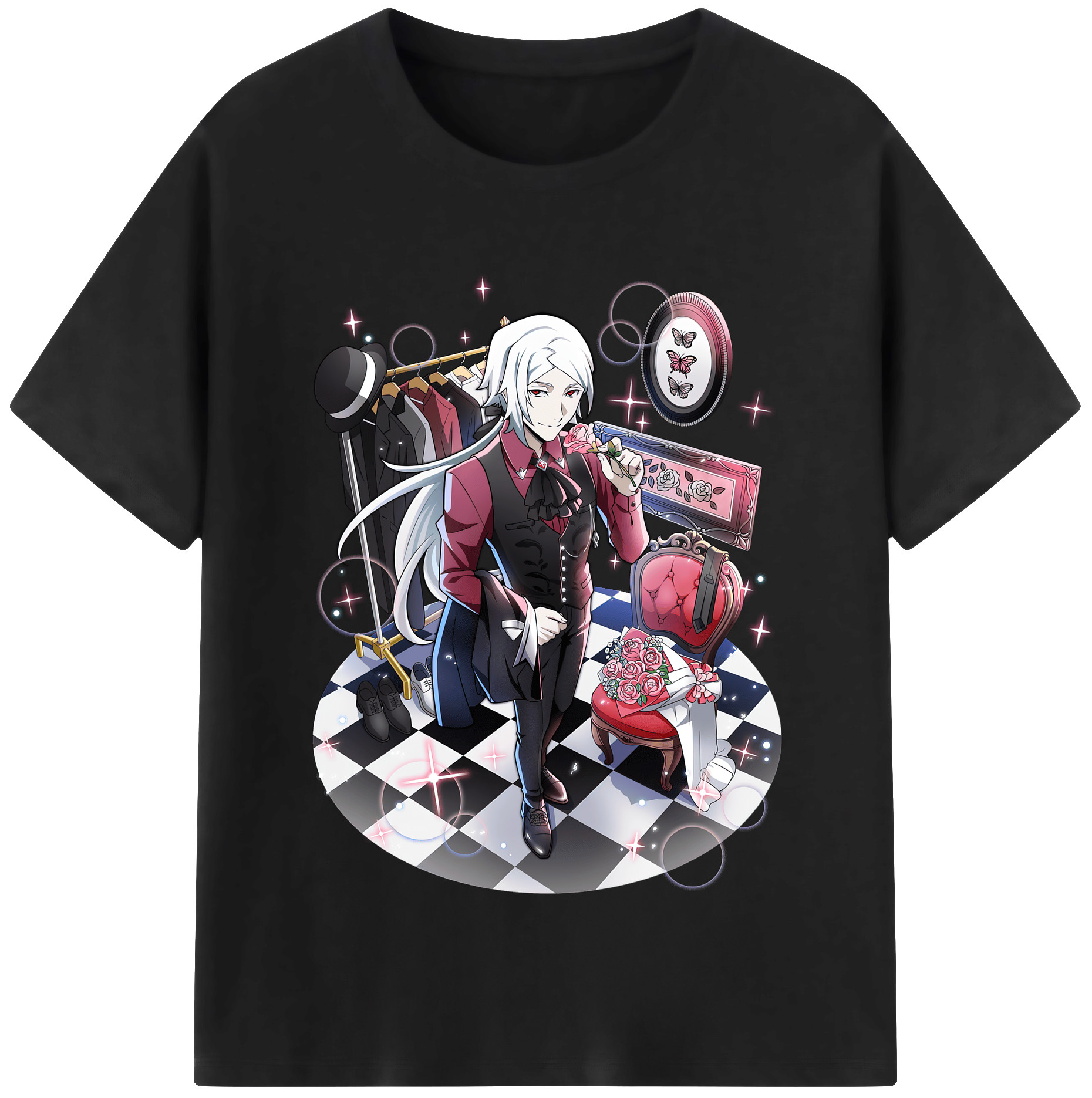 （画像用） 文豪ストレイドッグス Bungo Stray Dogs 綿100％半袖Tシャツ（フロントプリント）