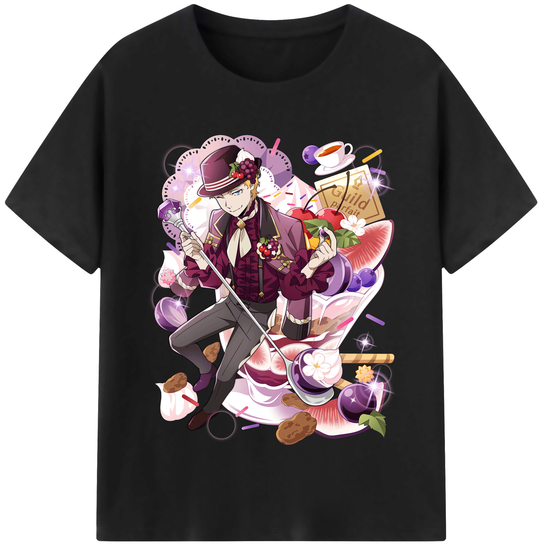 （画像用） 文豪ストレイドッグス Bungo Stray Dogs 綿100％半袖Tシャツ（フロントプリント）