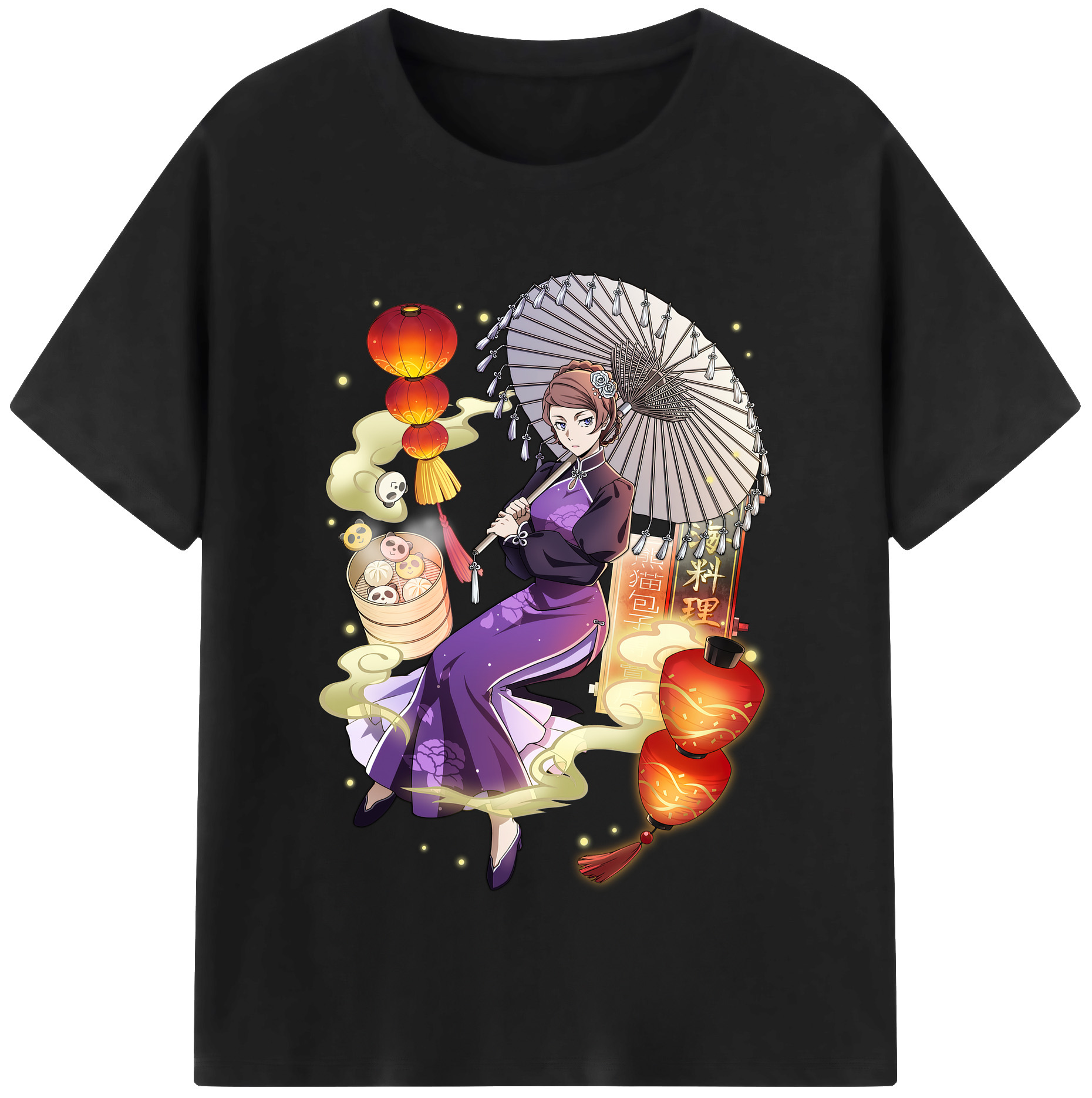 （画像用） 文豪ストレイドッグス Bungo Stray Dogs 綿100％半袖Tシャツ（フロントプリント）
