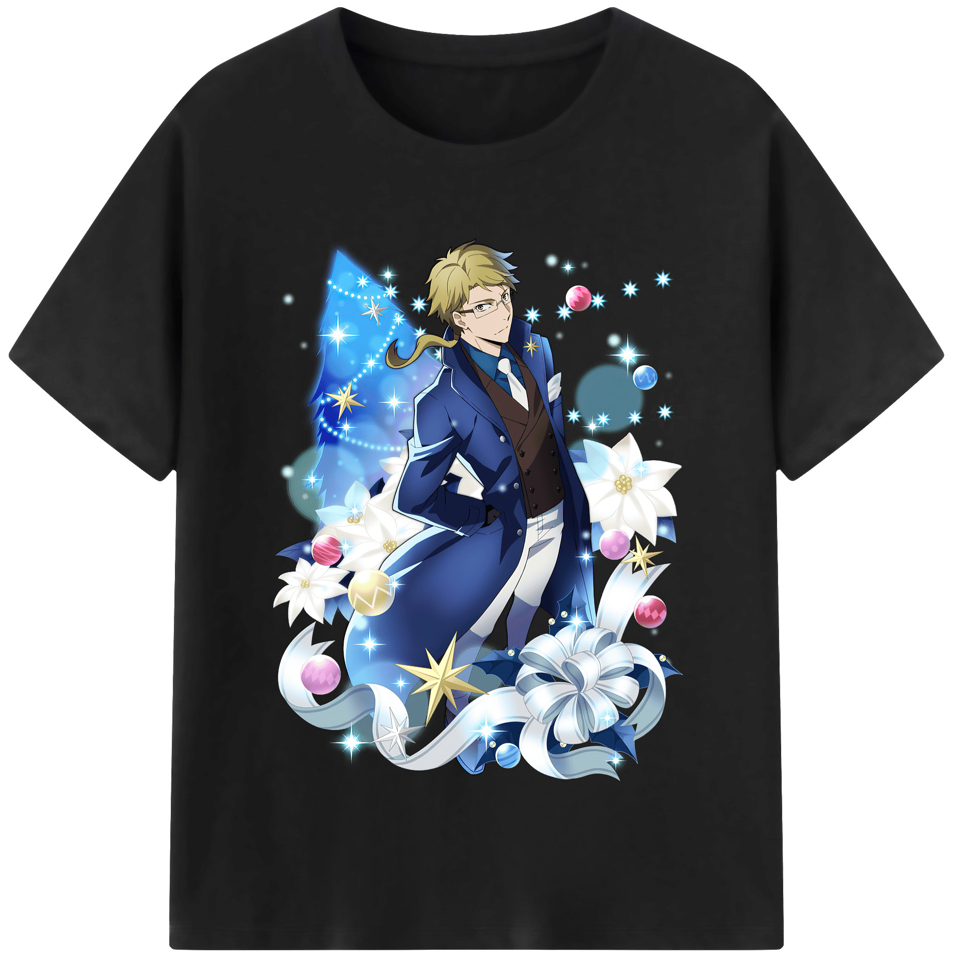 （画像用） 文豪ストレイドッグス Bungo Stray Dogs 綿100％半袖Tシャツ（フロントプリント）