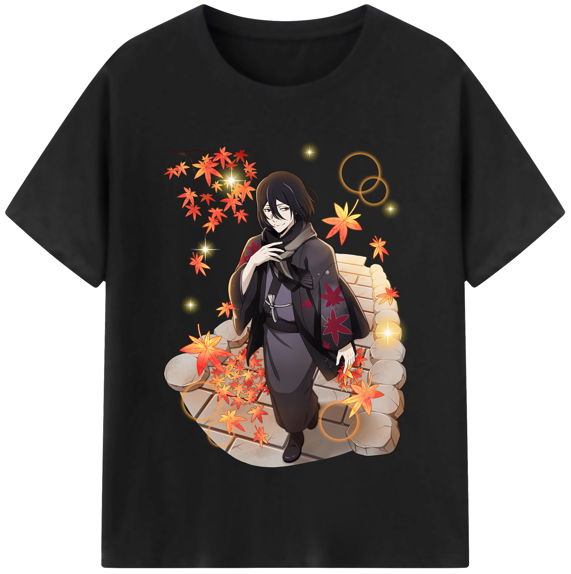 （画像用） 文豪ストレイドッグス Bungo Stray Dogs 綿100％半袖Tシャツ（フロントプリント）