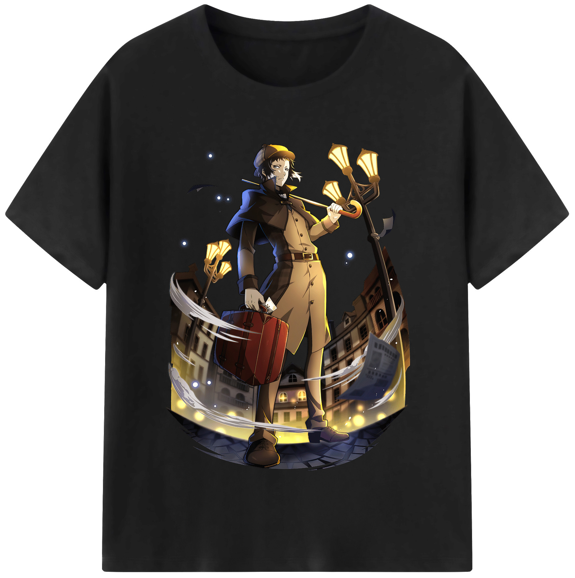 （画像用） 文豪ストレイドッグス Bungo Stray Dogs 綿100％半袖Tシャツ（フロントプリント）