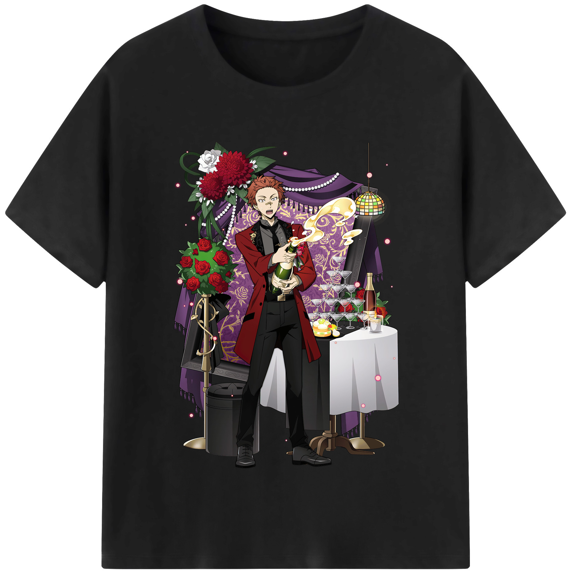 （画像用） 文豪ストレイドッグス Bungo Stray Dogs 綿100％半袖Tシャツ（フロントプリント）