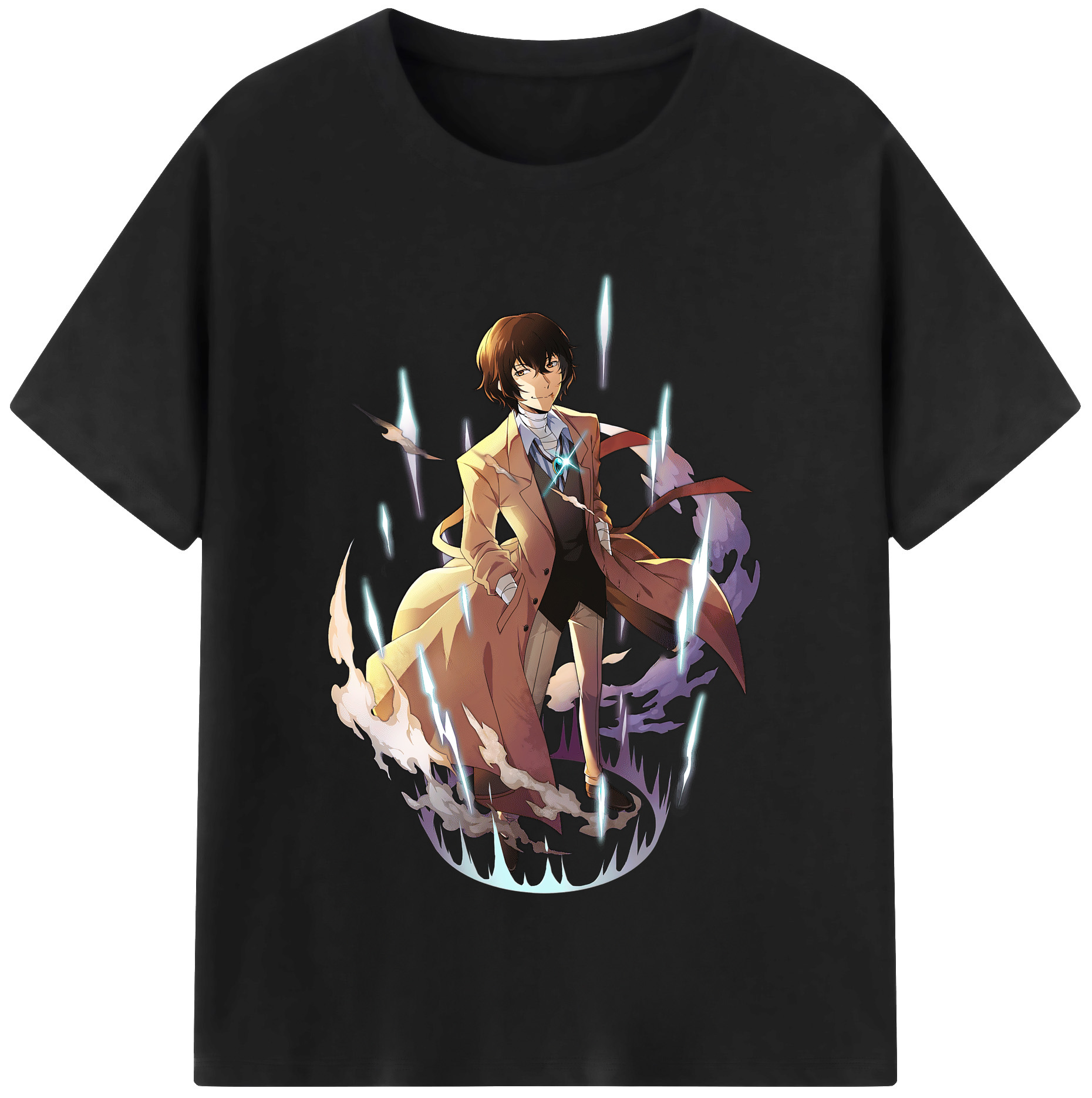 （画像用） 文豪ストレイドッグス Bungo Stray Dogs 綿100％半袖Tシャツ（フロントプリント）