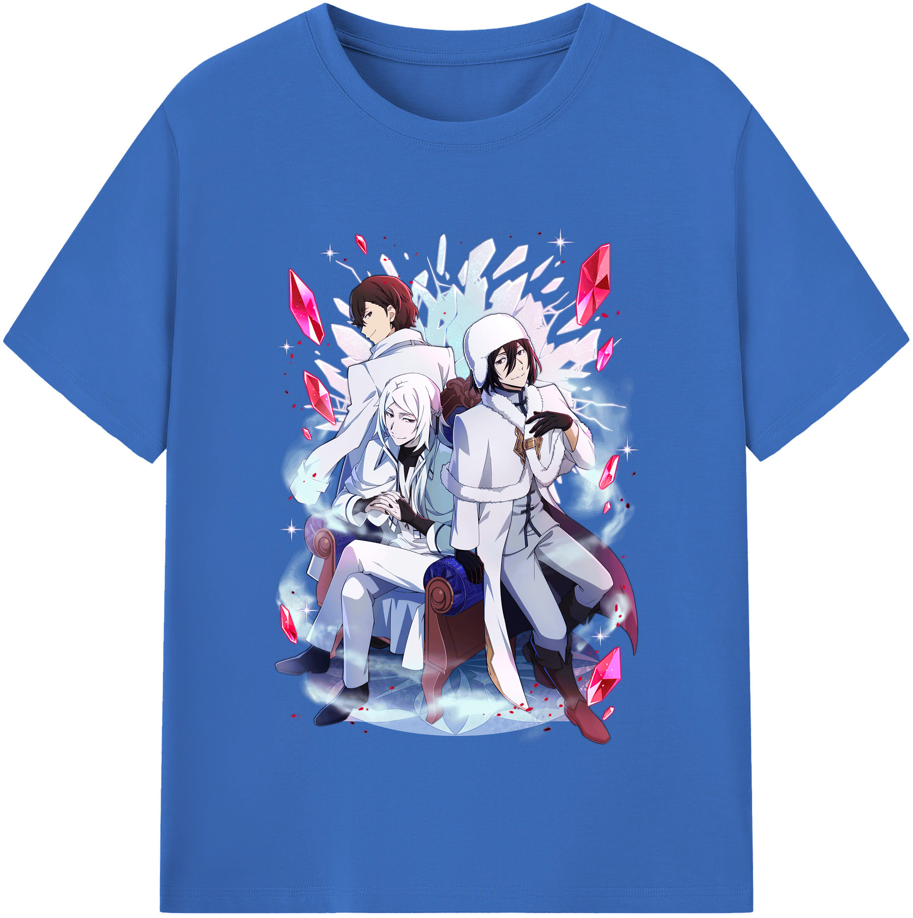 （画像用） 文豪ストレイドッグス Bungo Stray Dogs 綿100％半袖Tシャツ（フロントプリント）