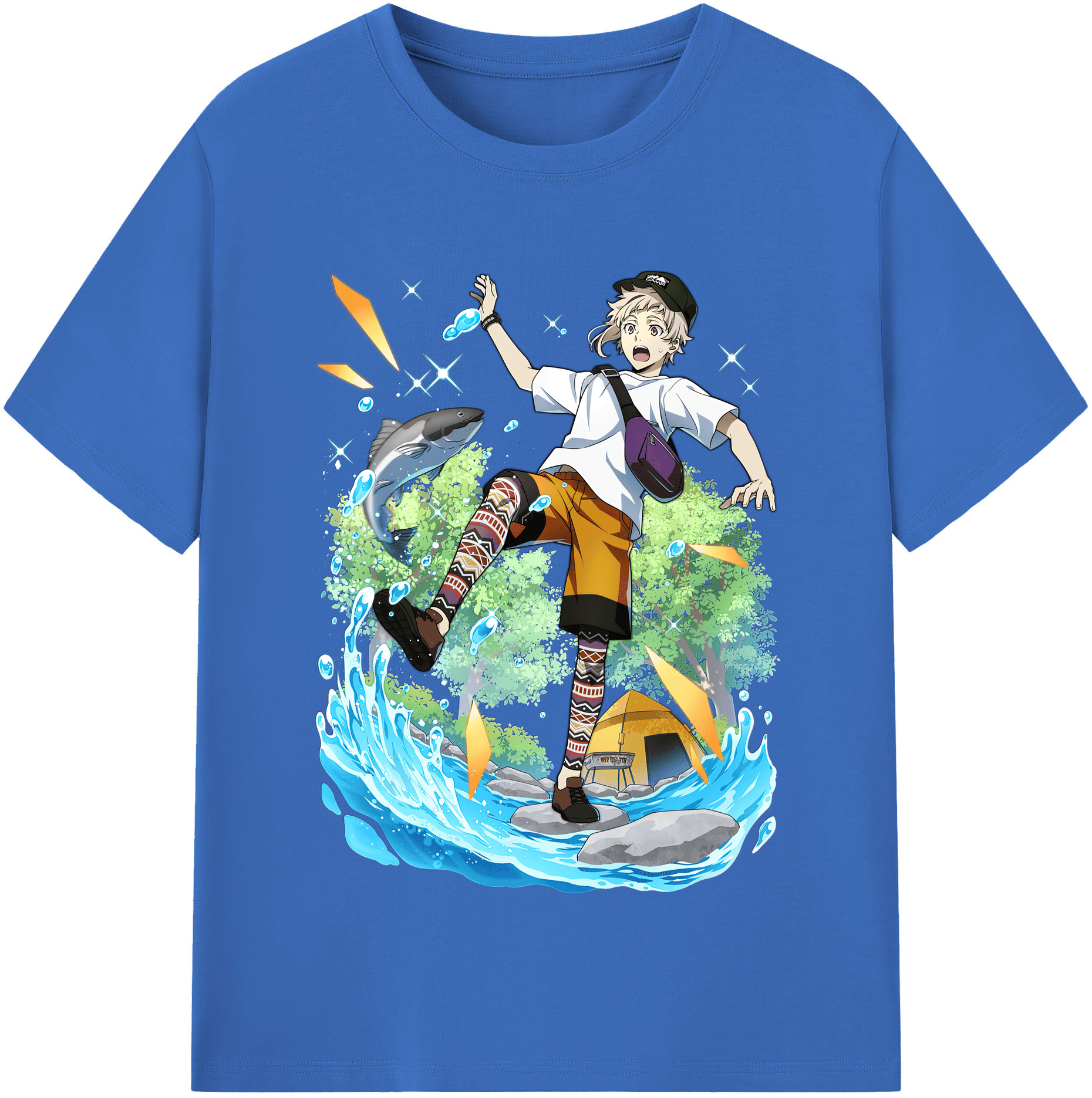 （画像用） 文豪ストレイドッグス Bungo Stray Dogs 綿100％半袖Tシャツ（フロントプリント）