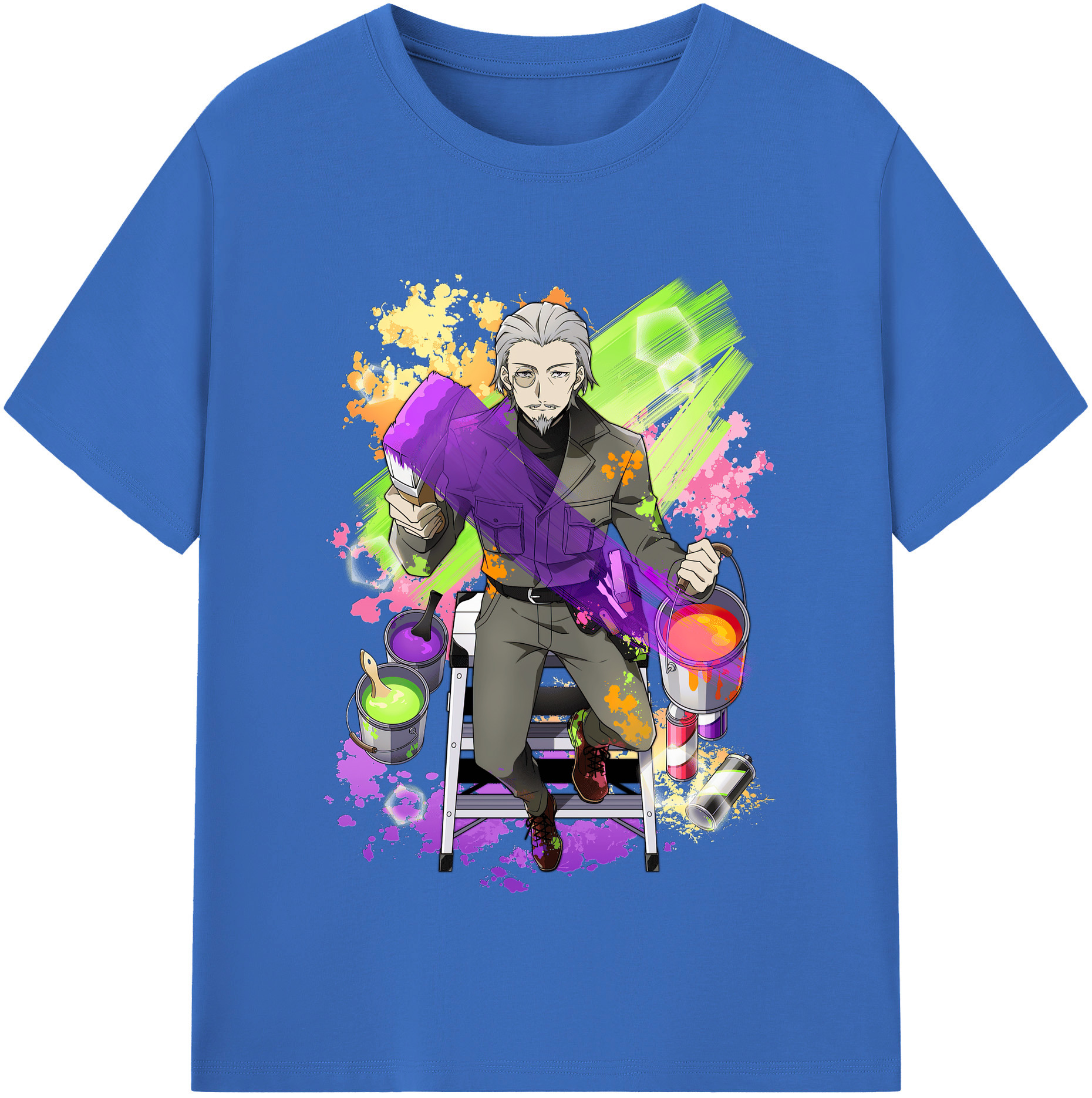 （画像用） 文豪ストレイドッグス Bungo Stray Dogs 綿100％半袖Tシャツ（フロントプリント）