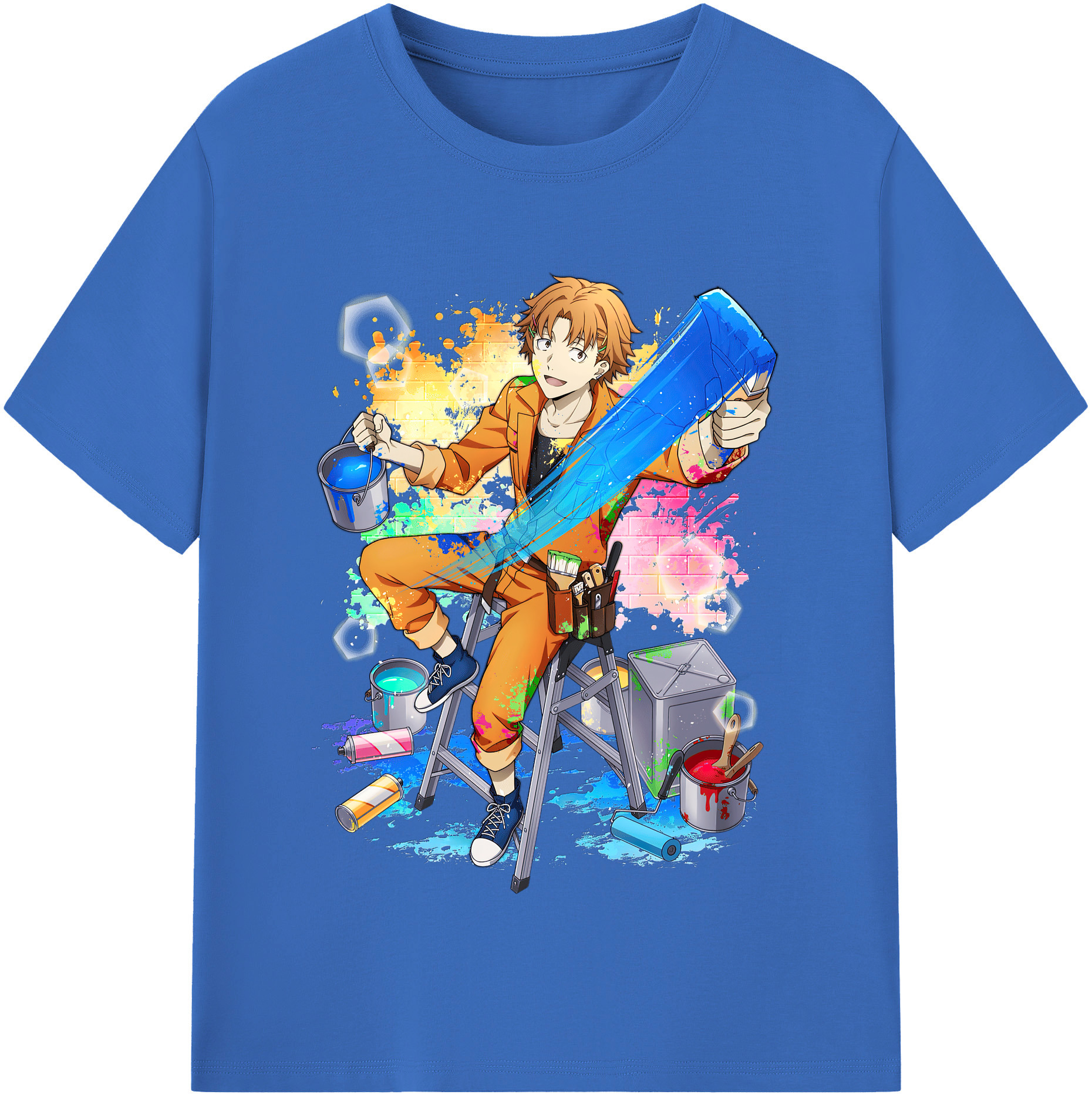 （画像用） 文豪ストレイドッグス Bungo Stray Dogs 綿100％半袖Tシャツ（フロントプリント）