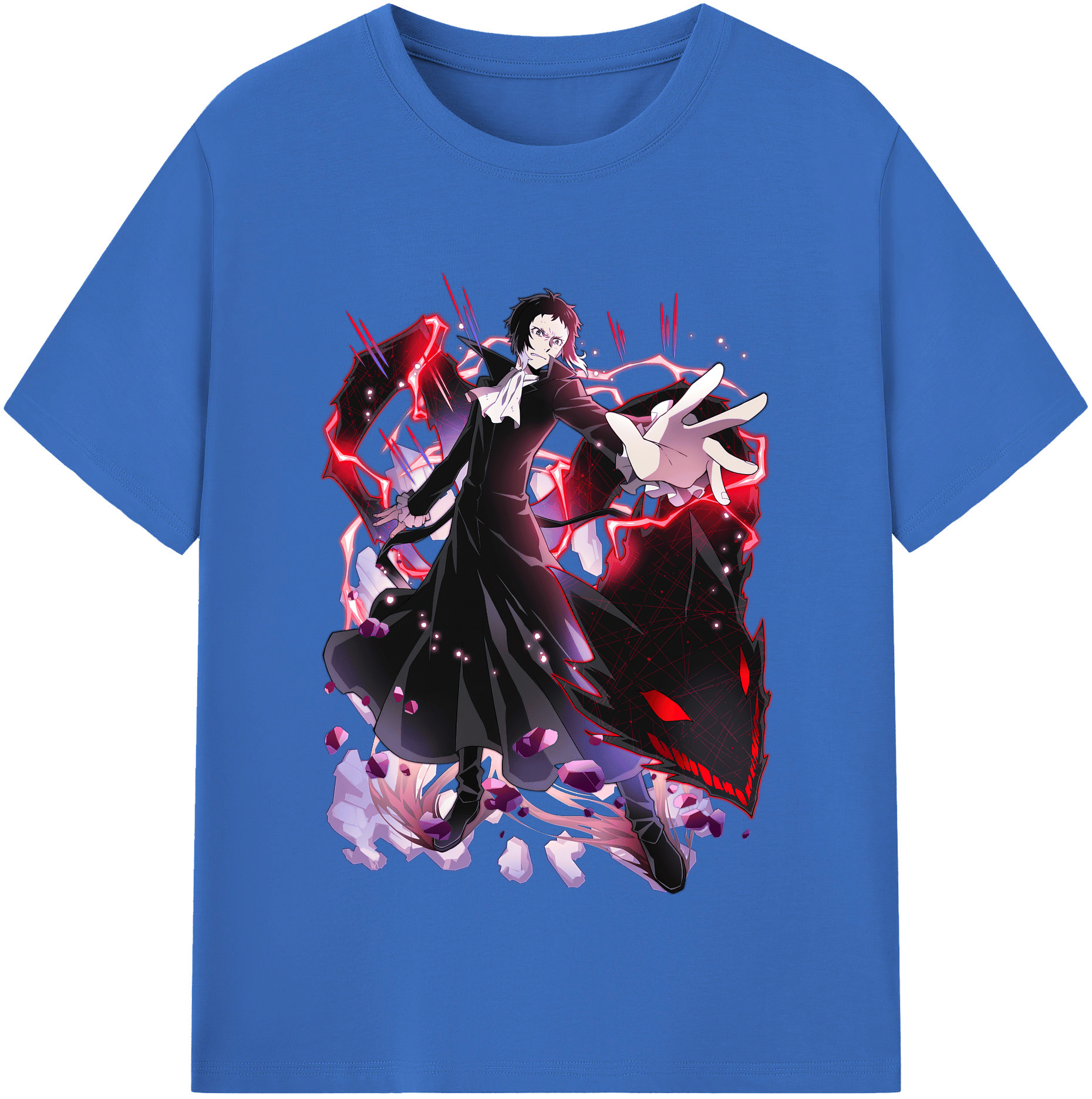 （画像用） 文豪ストレイドッグス Bungo Stray Dogs 綿100％半袖Tシャツ（フロントプリント）