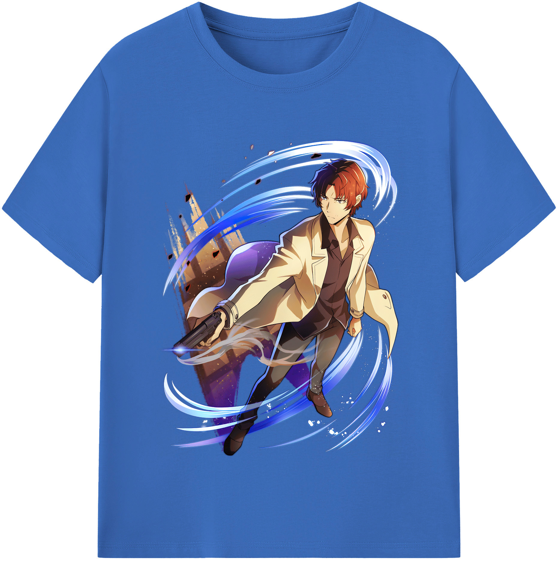 （画像用） 文豪ストレイドッグス Bungo Stray Dogs 綿100％半袖Tシャツ（フロントプリント）