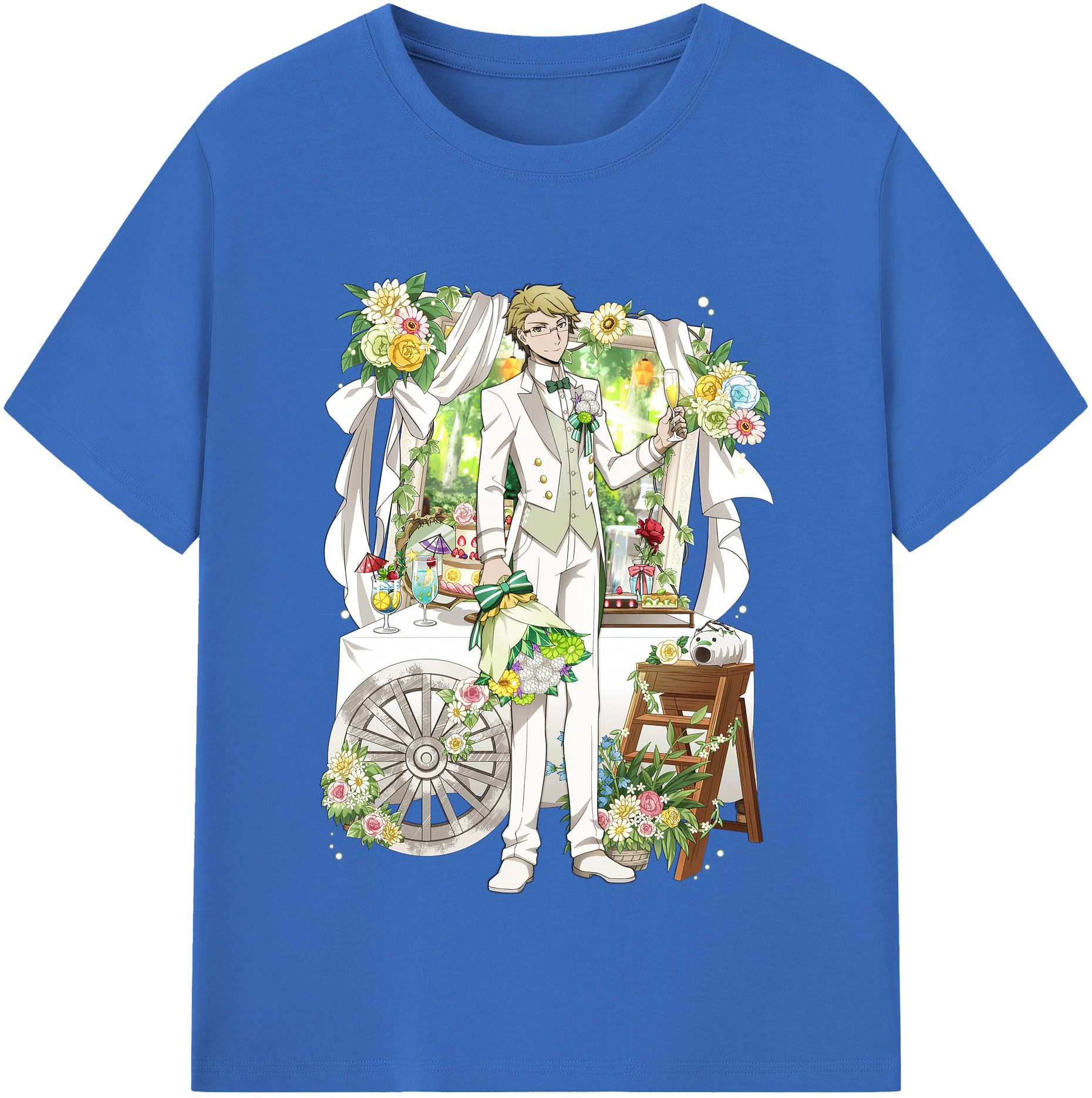 （画像用） 文豪ストレイドッグス Bungo Stray Dogs 綿100％半袖Tシャツ（フロントプリント）